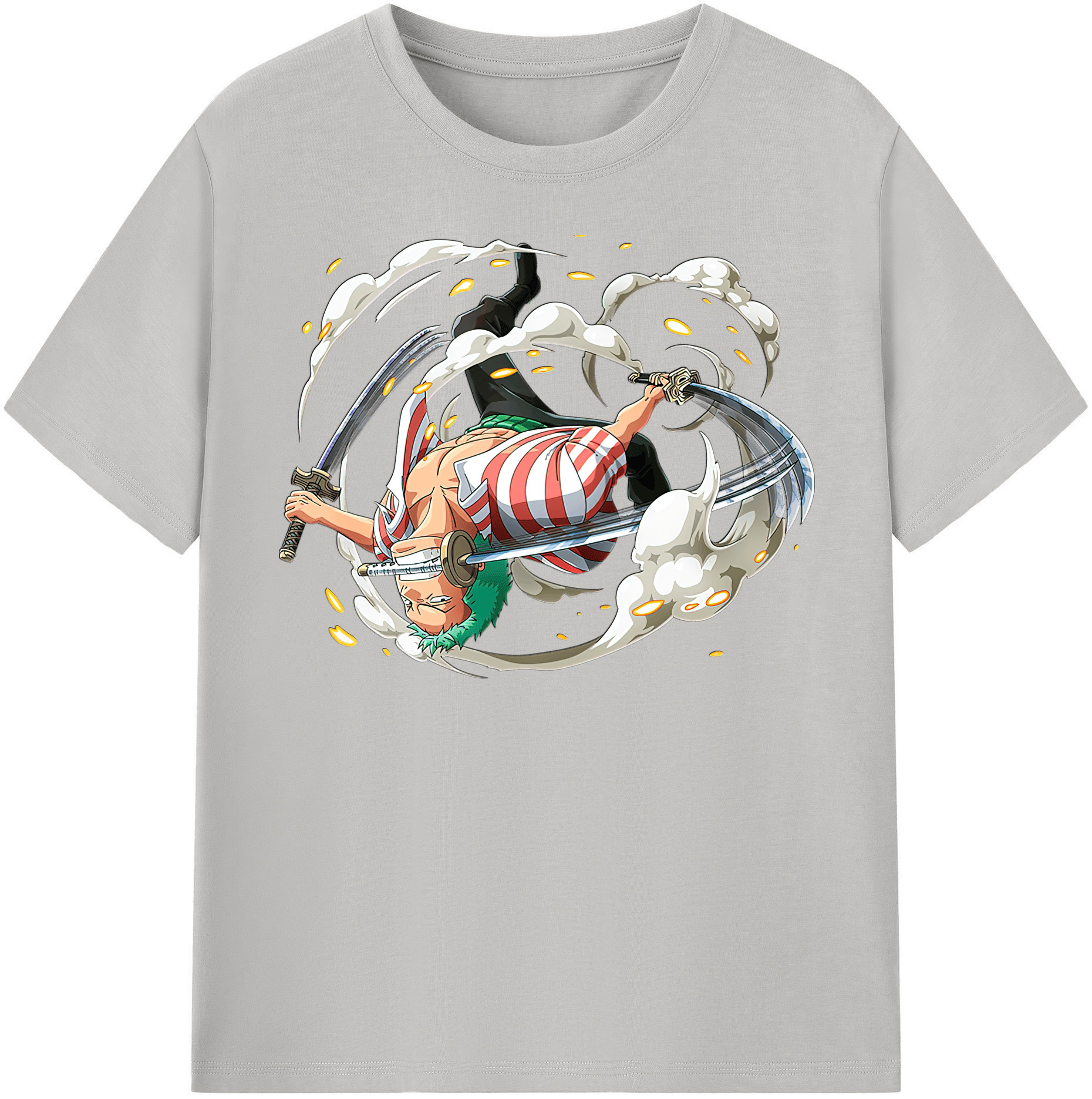 ワンピース ロロノア・ゾロ ONE PIECE Roronoa Zoro レディースカジュアルプリントTシャツ（綿100％）