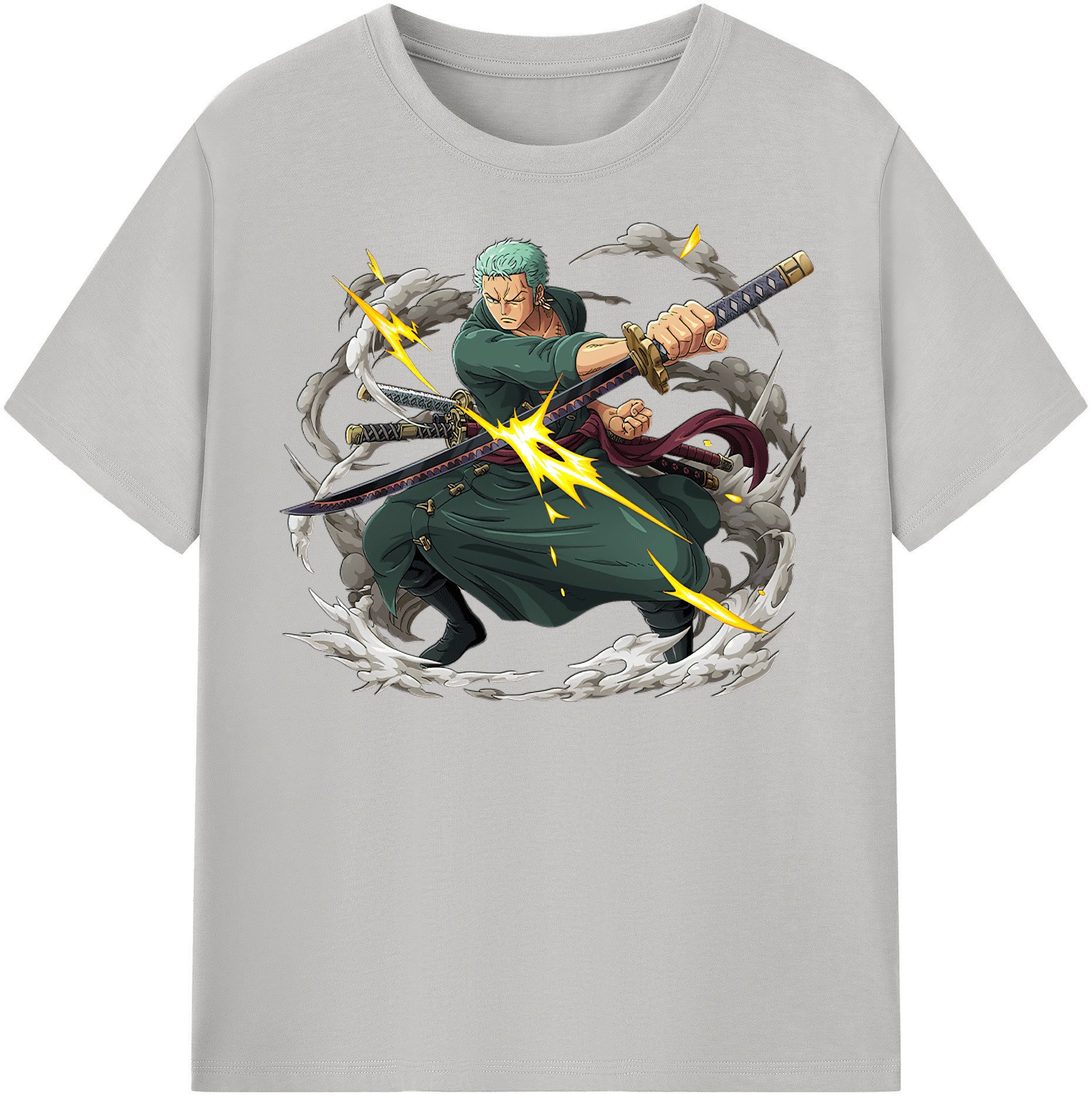ワンピース ロロノア・ゾロ ONE PIECE Roronoa Zoro レディースカジュアルプリントTシャツ（綿100％）