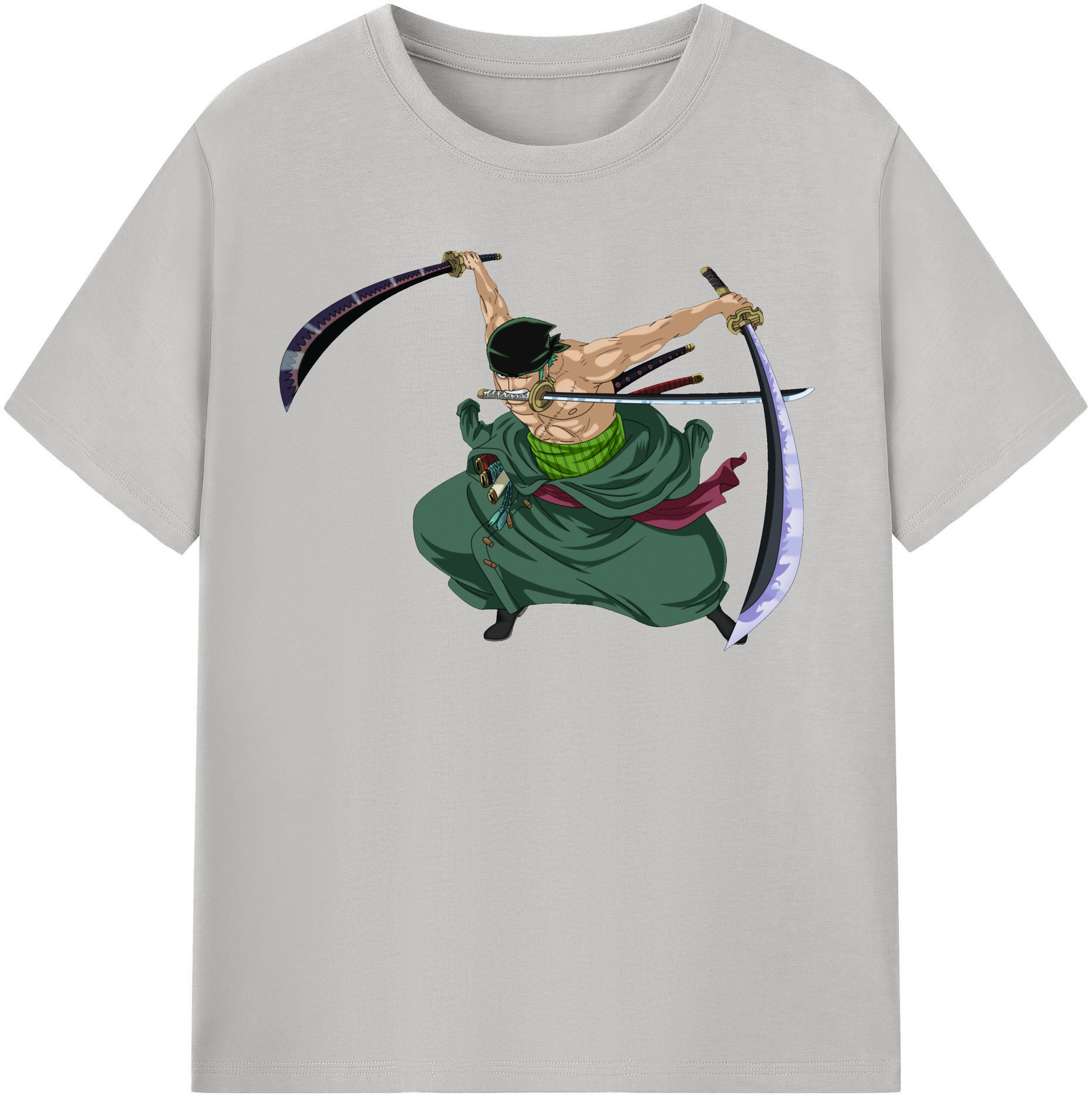 ワンピース ロロノア・ゾロ ONE PIECE Roronoa Zoro レディースカジュアルプリントTシャツ（綿100％）