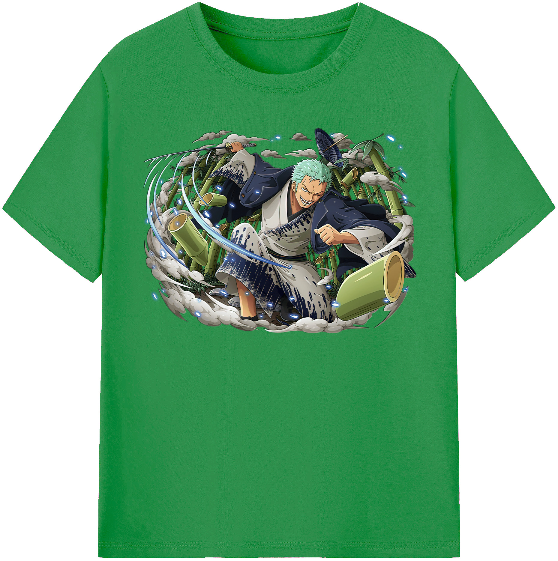 ワンピース ロロノア・ゾロ ONE PIECE Roronoa Zoro レディースカジュアルプリントTシャツ（綿100％）