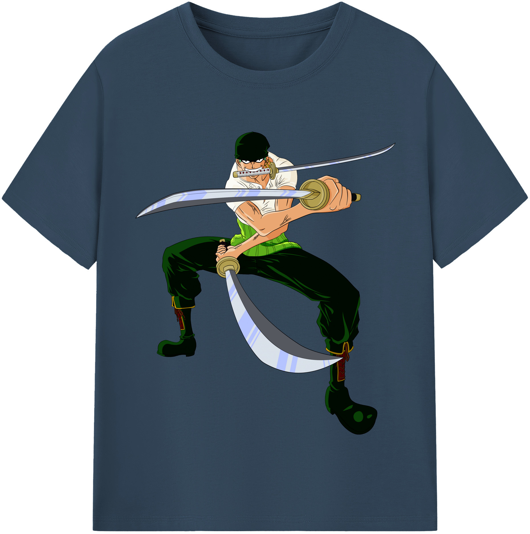 ワンピース ロロノア・ゾロ ONE PIECE Roronoa Zoro レディースカジュアルプリントTシャツ（綿100％）