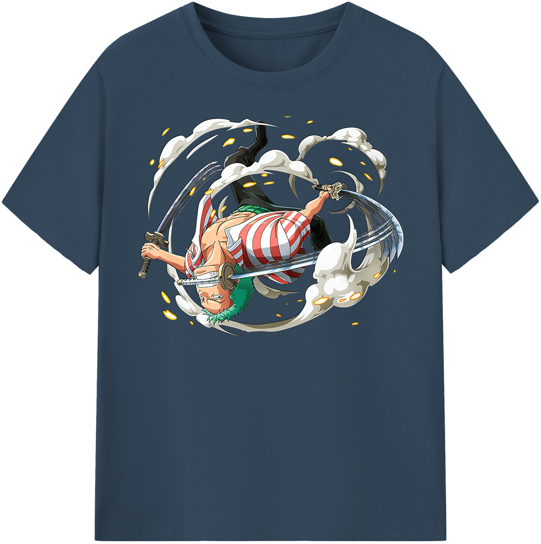 ワンピース ロロノア・ゾロ ONE PIECE Roronoa Zoro レディースカジュアルプリントTシャツ（綿100％）