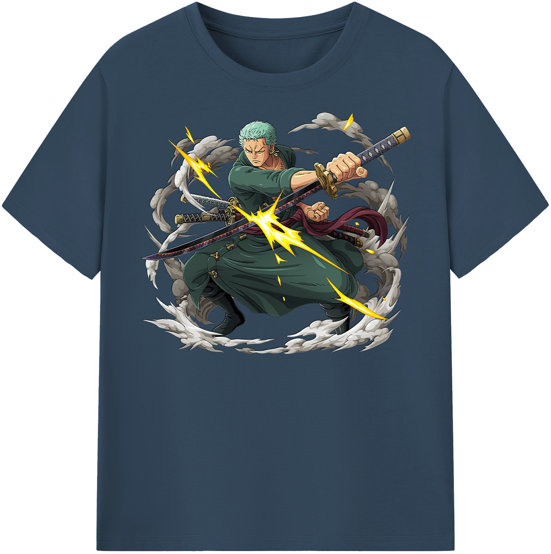 ワンピース ロロノア・ゾロ ONE PIECE Roronoa Zoro レディースカジュアルプリントTシャツ（綿100％）