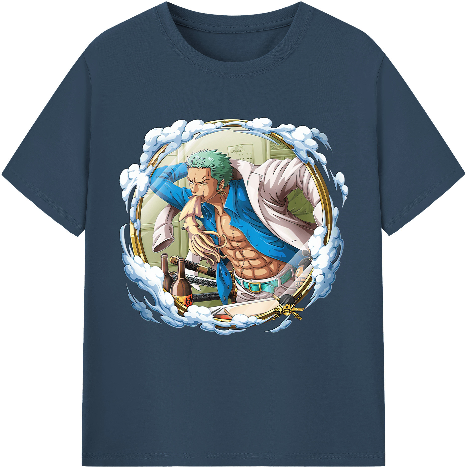 ワンピース ロロノア・ゾロ ONE PIECE Roronoa Zoro レディースカジュアルプリントTシャツ（綿100％）