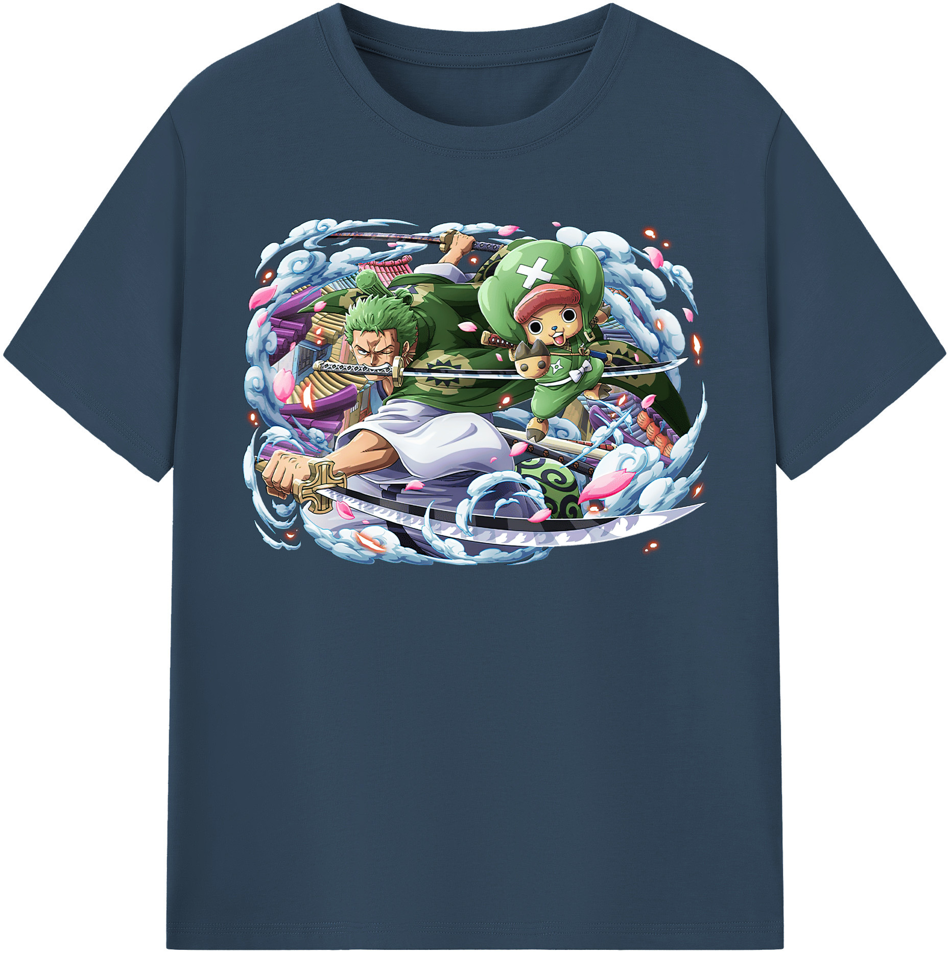 ワンピース ロロノア・ゾロ ONE PIECE Roronoa Zoro レディースカジュアルプリントTシャツ（綿100％）