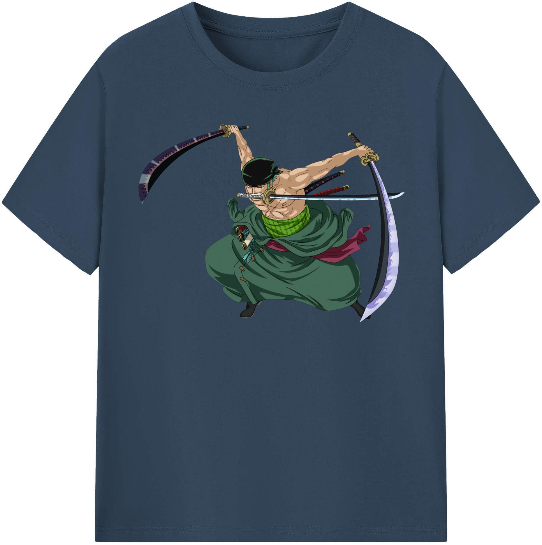 ワンピース ロロノア・ゾロ ONE PIECE Roronoa Zoro レディースカジュアルプリントTシャツ（綿100％）