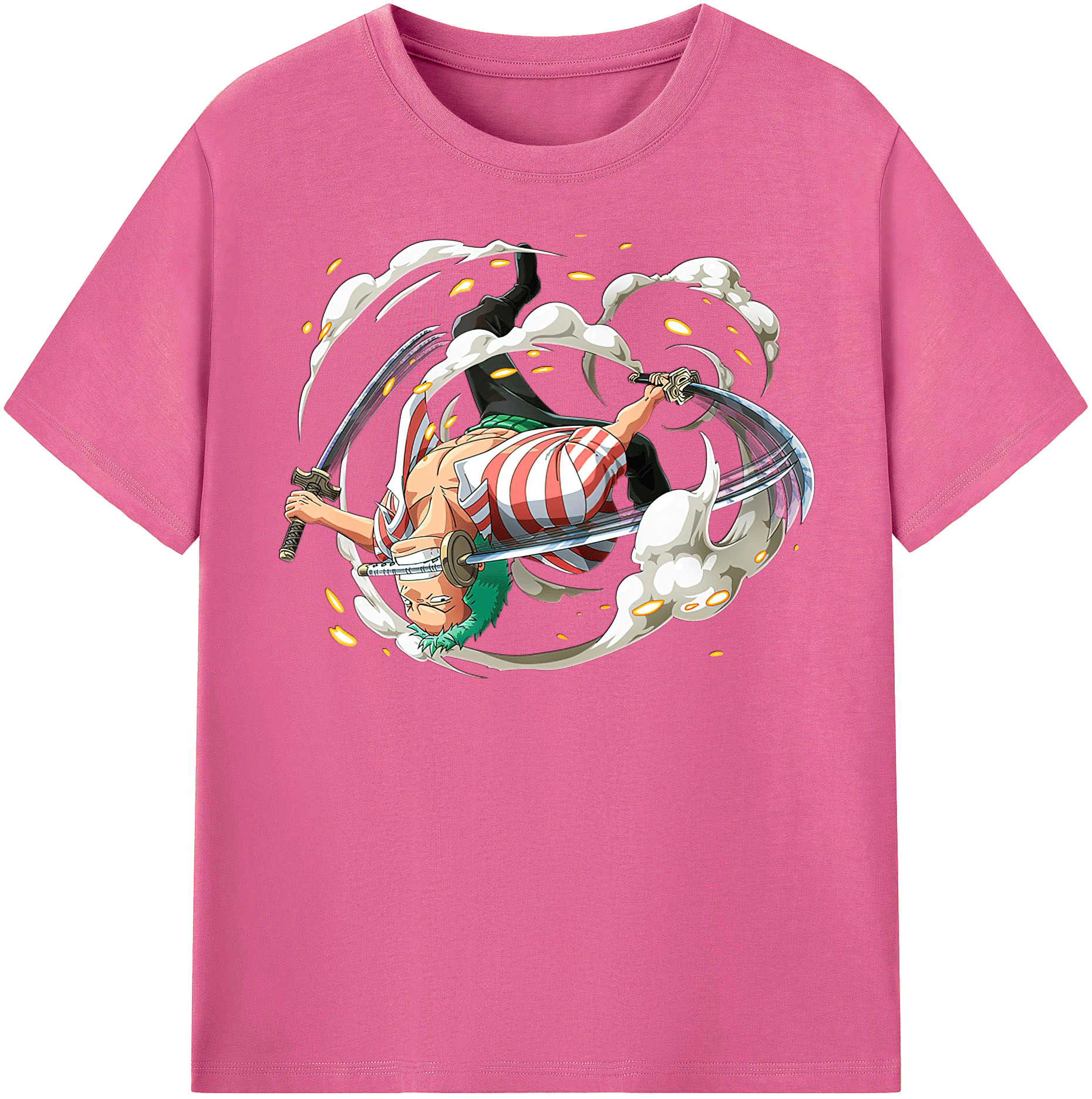 ワンピース ロロノア・ゾロ ONE PIECE Roronoa Zoro レディースカジュアルプリントTシャツ（綿100％）