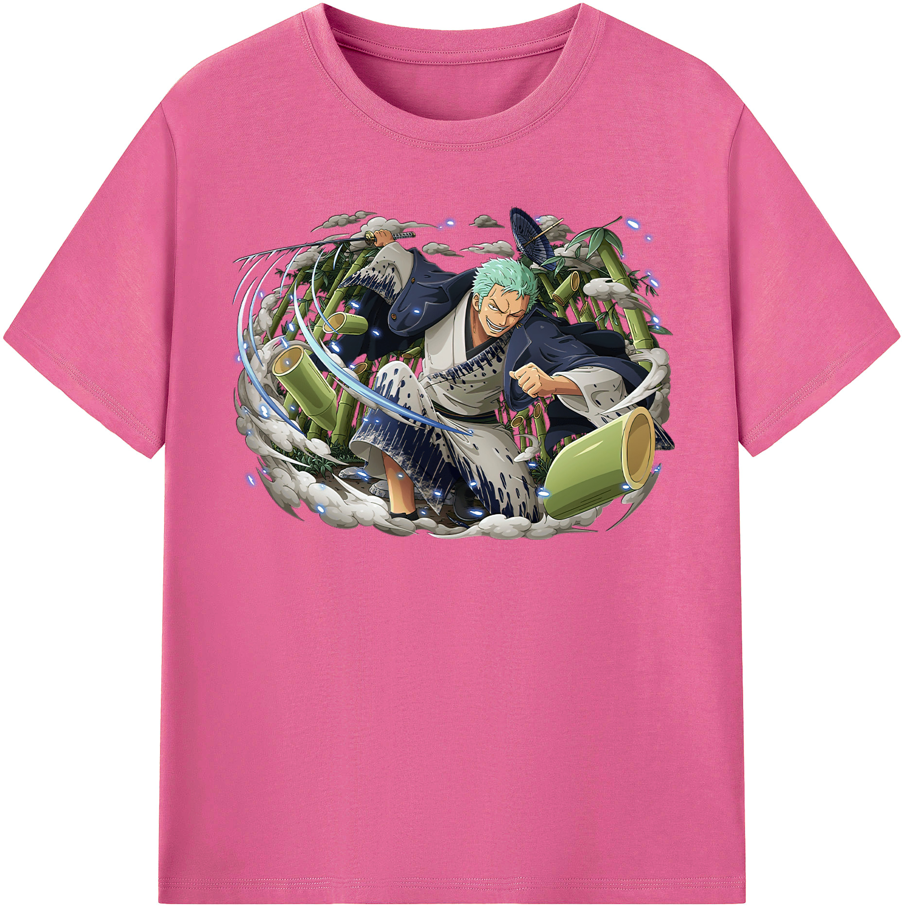 ワンピース ロロノア・ゾロ ONE PIECE Roronoa Zoro レディースカジュアルプリントTシャツ（綿100％）