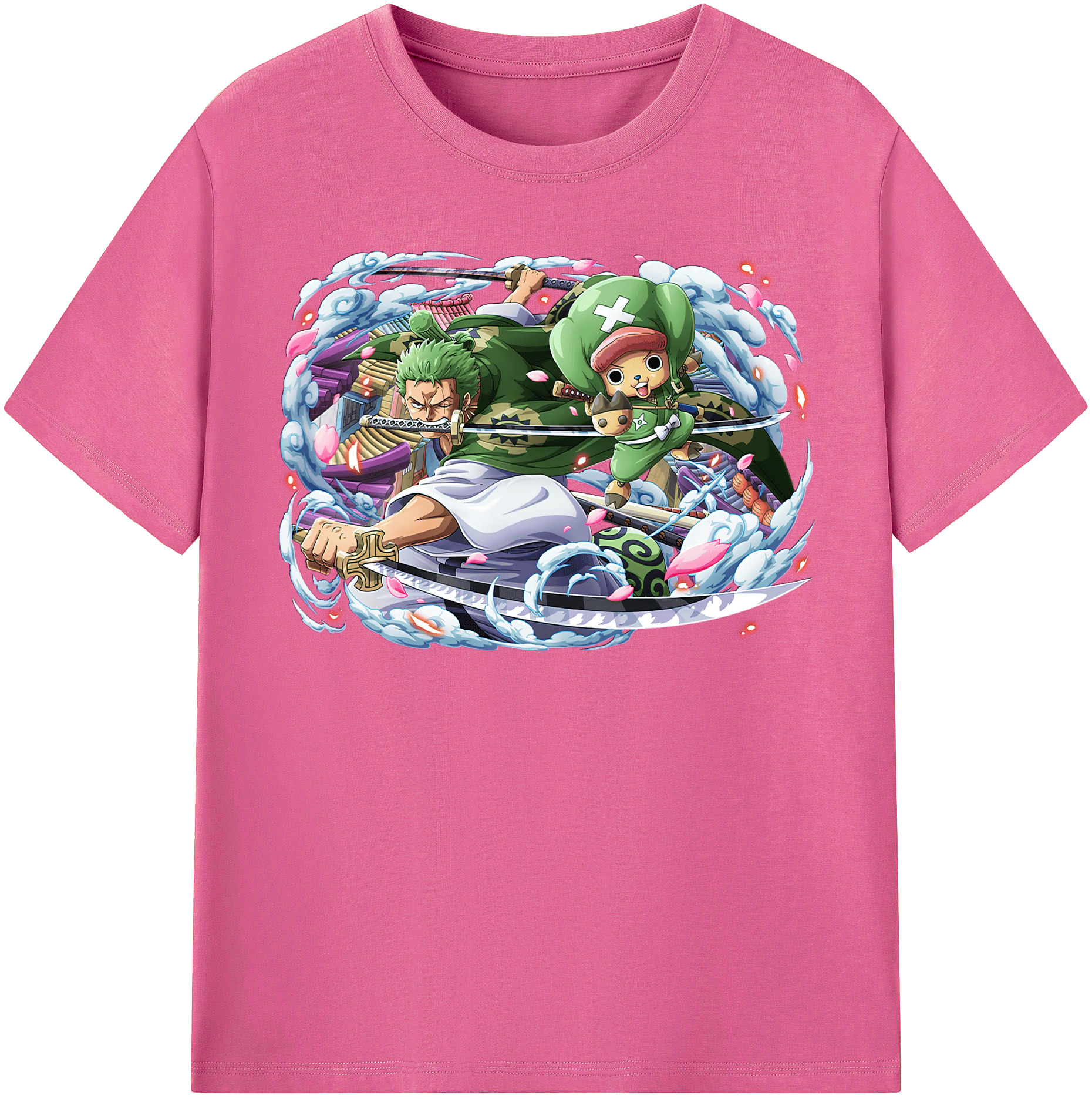 ワンピース ロロノア・ゾロ ONE PIECE Roronoa Zoro レディースカジュアルプリントTシャツ（綿100％）