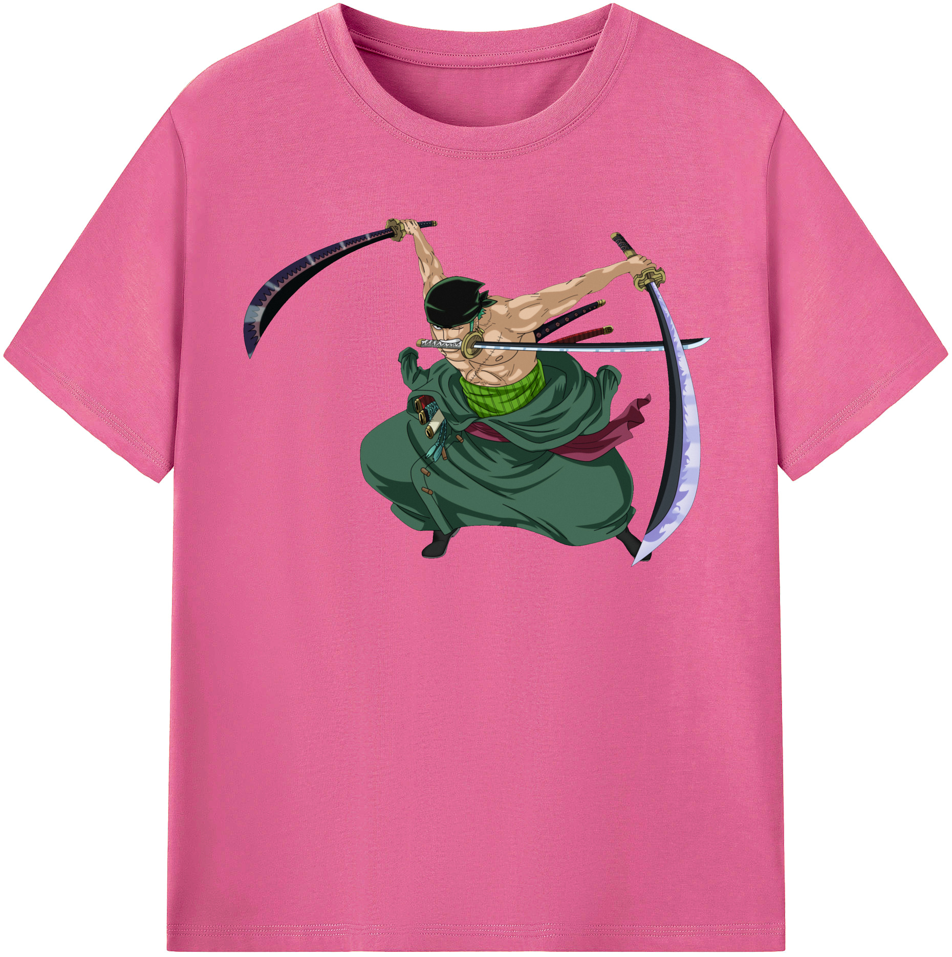 ワンピース ロロノア・ゾロ ONE PIECE Roronoa Zoro レディースカジュアルプリントTシャツ（綿100％）