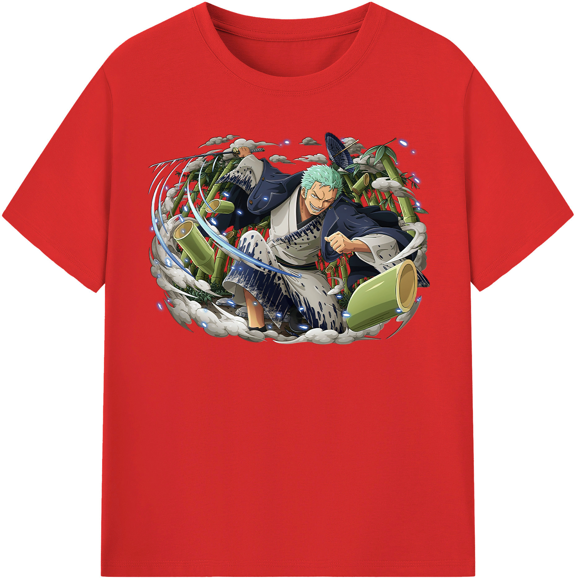 ワンピース ロロノア・ゾロ ONE PIECE Roronoa Zoro レディースカジュアルプリントTシャツ（綿100％）