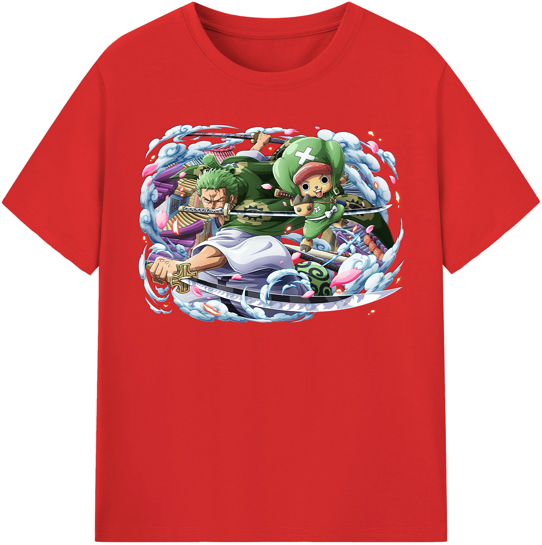 ワンピース ロロノア・ゾロ ONE PIECE Roronoa Zoro レディースカジュアルプリントTシャツ（綿100％）