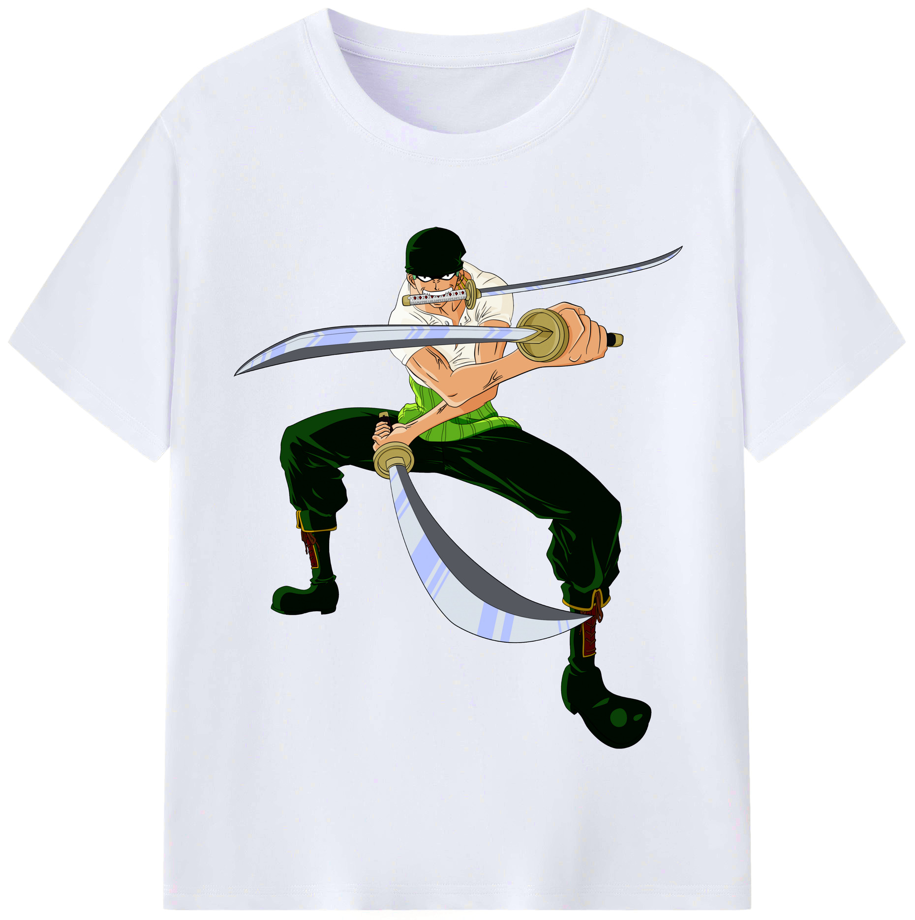 ワンピース ロロノア・ゾロ ONE PIECE Roronoa Zoro レディースカジュアルプリントTシャツ（綿100％）