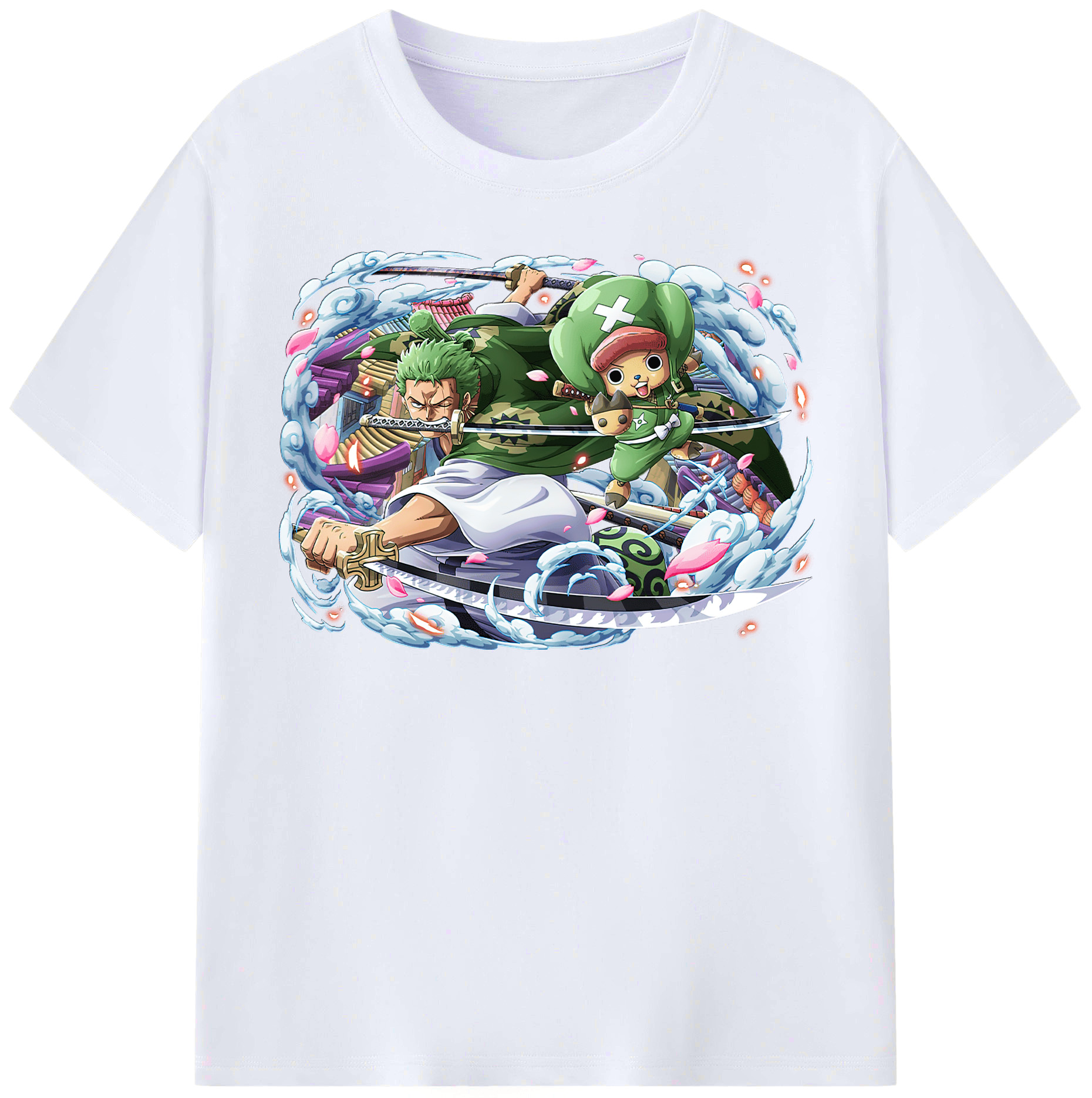 ワンピース ロロノア・ゾロ ONE PIECE Roronoa Zoro レディースカジュアルプリントTシャツ（綿100％）