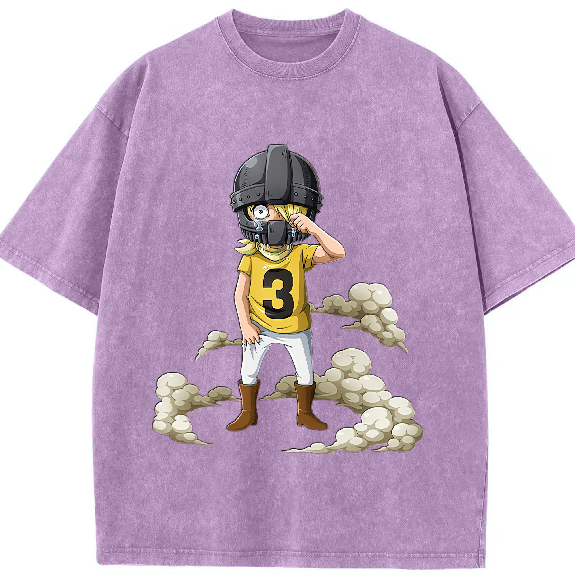 （画像用） ワンピース サンジ ONE PIECE Sanji 綿100% ヴィンテージ風 半袖Tシャツ（フロントプリント）