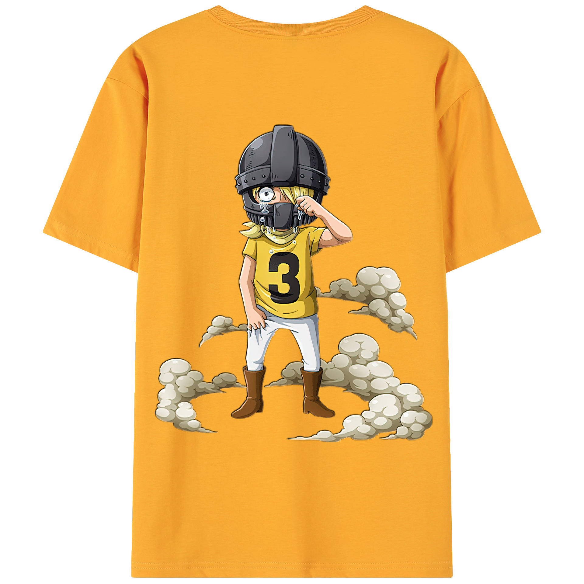 （画像用） ワンピース サンジ ONE PIECE Sanji 綿100％ メンズ半袖Tシャツ（バックプリント） 通気性