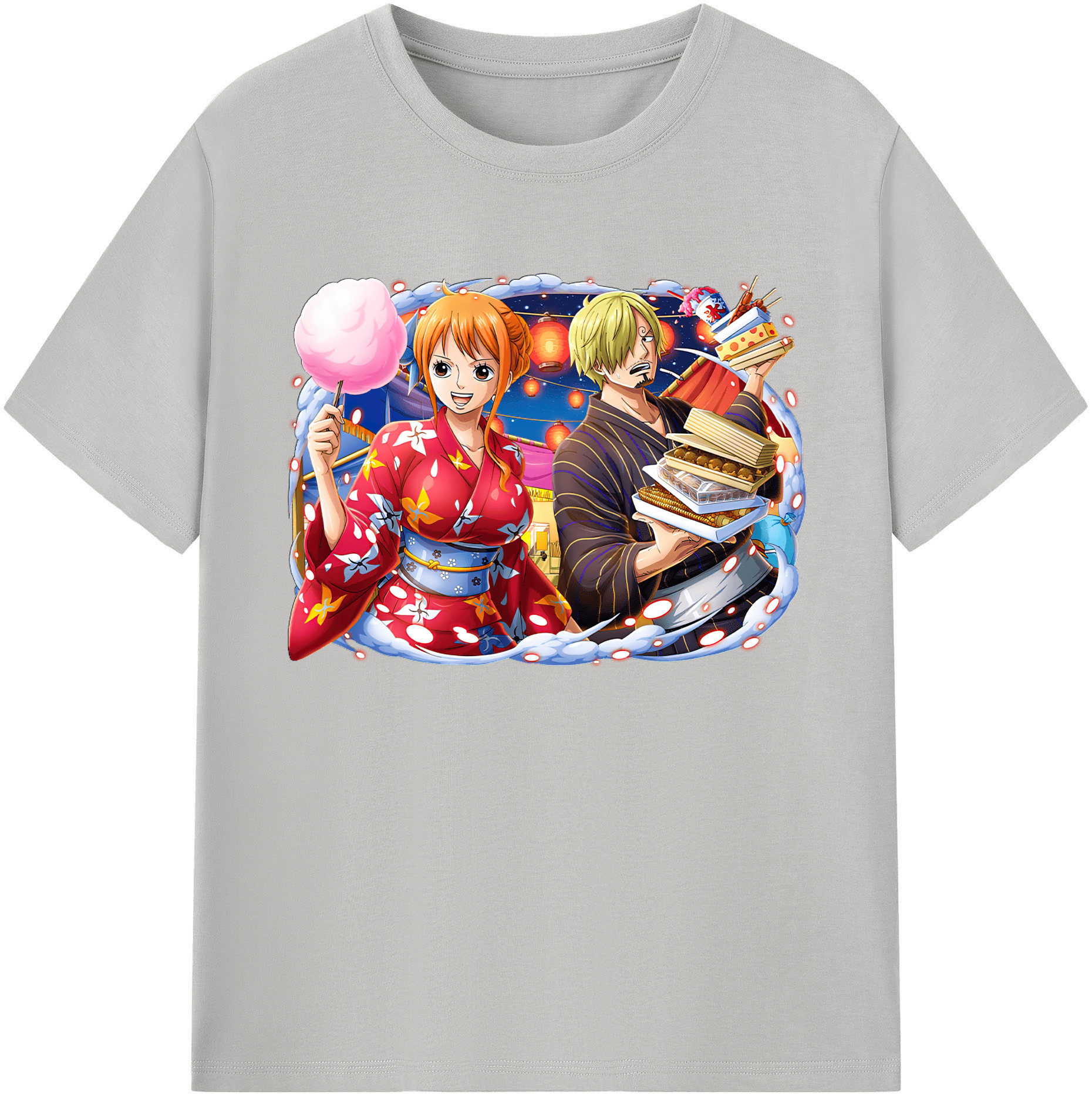 （画像用） ワンピース サンジ ONE PIECE Sanji 綿100％ メンズ半袖Tシャツ｜肌触りやわらか＆通気性