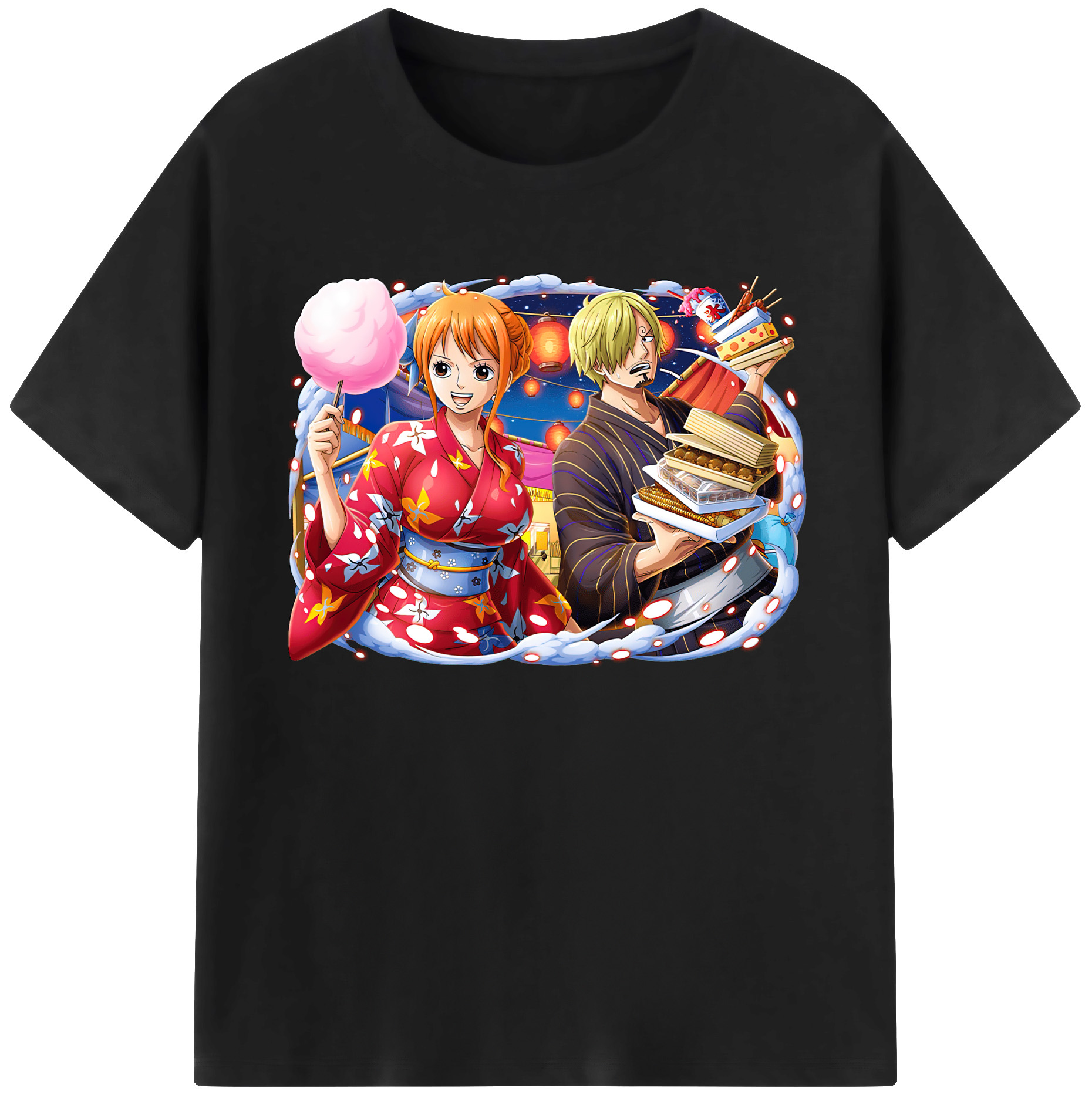 （画像用） ワンピース サンジ ONE PIECE Sanji 綿100％ メンズ半袖Tシャツ｜肌触りやわらか＆通気性