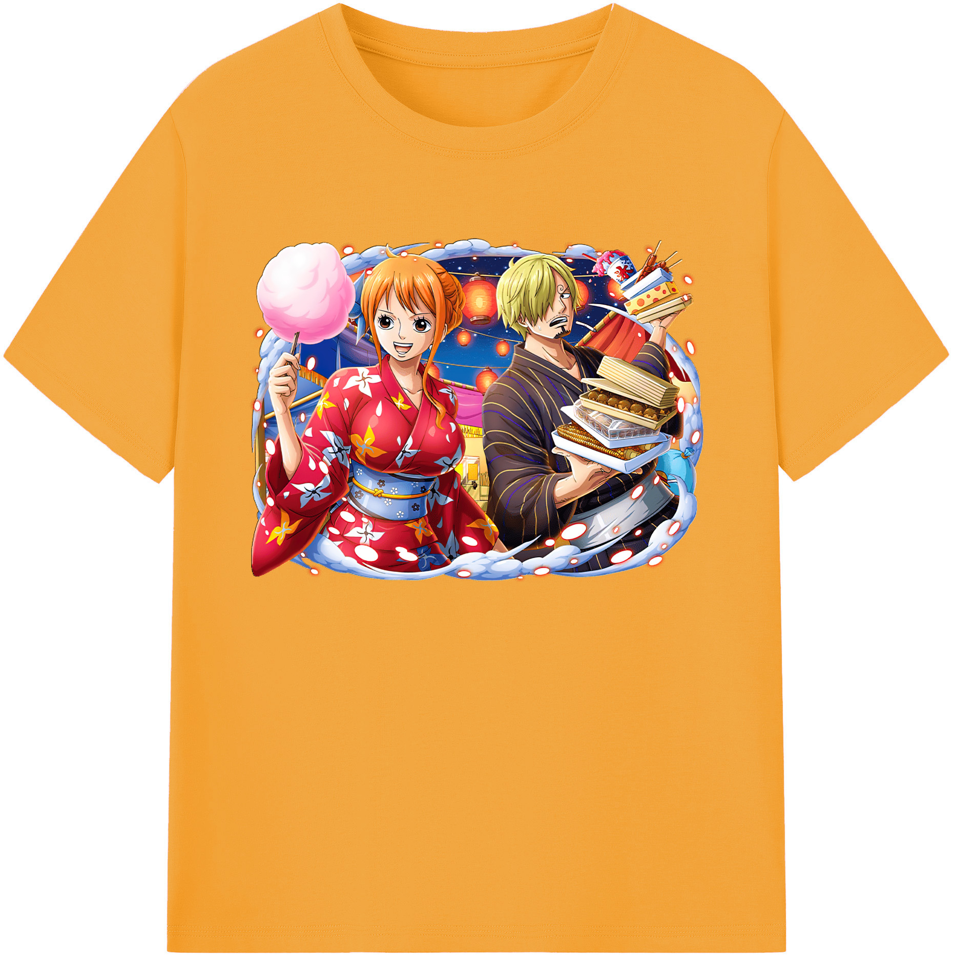 （画像用） ワンピース サンジ ONE PIECE Sanji 綿100％ メンズ半袖Tシャツ｜肌触りやわらか＆通気性