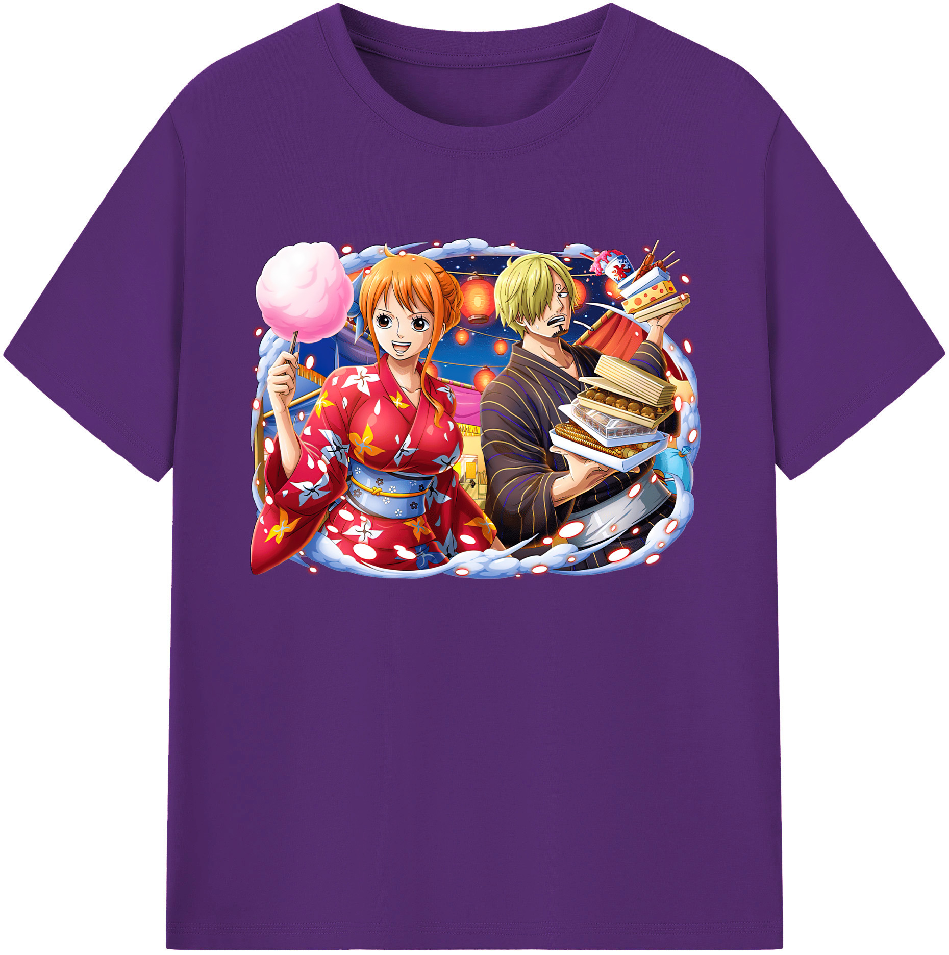 （画像用） ワンピース サンジ ONE PIECE Sanji 綿100％ メンズ半袖Tシャツ｜肌触りやわらか＆通気性