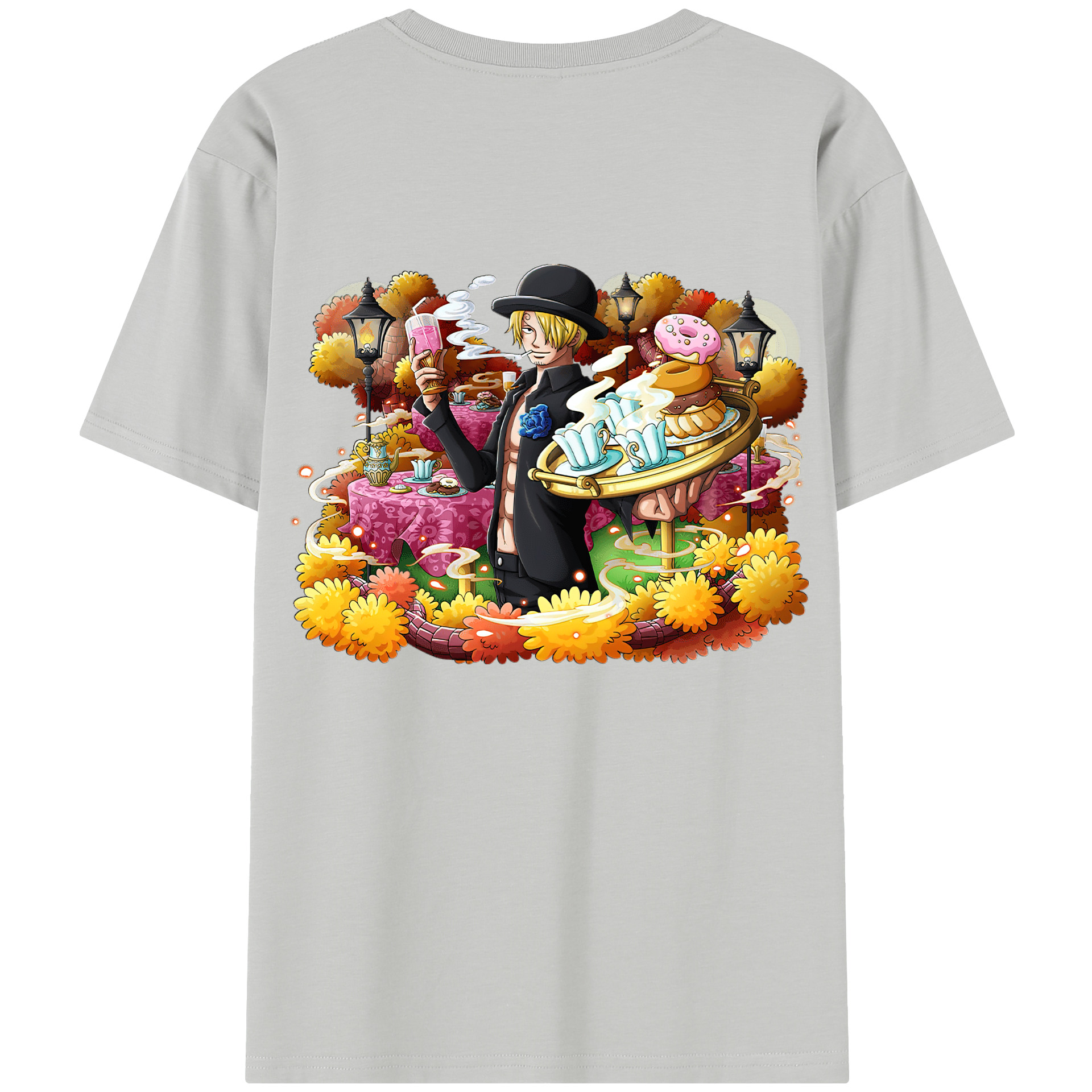 （画像用） ワンピース サンジ ONE PIECE Sanji レディース半袖Tシャツ(バックプリント)