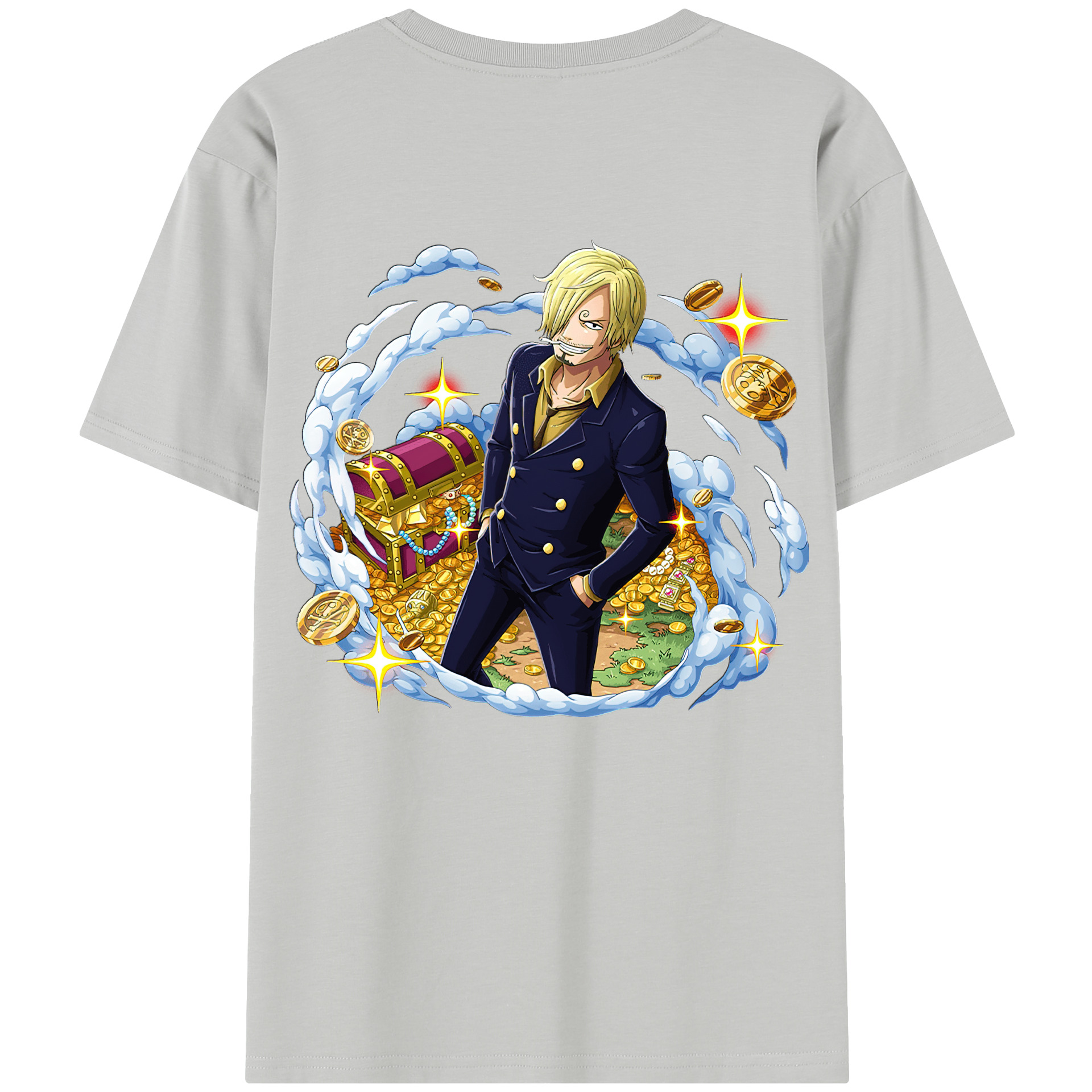 （画像用） ワンピース サンジ ONE PIECE Sanji レディース半袖Tシャツ(バックプリント)