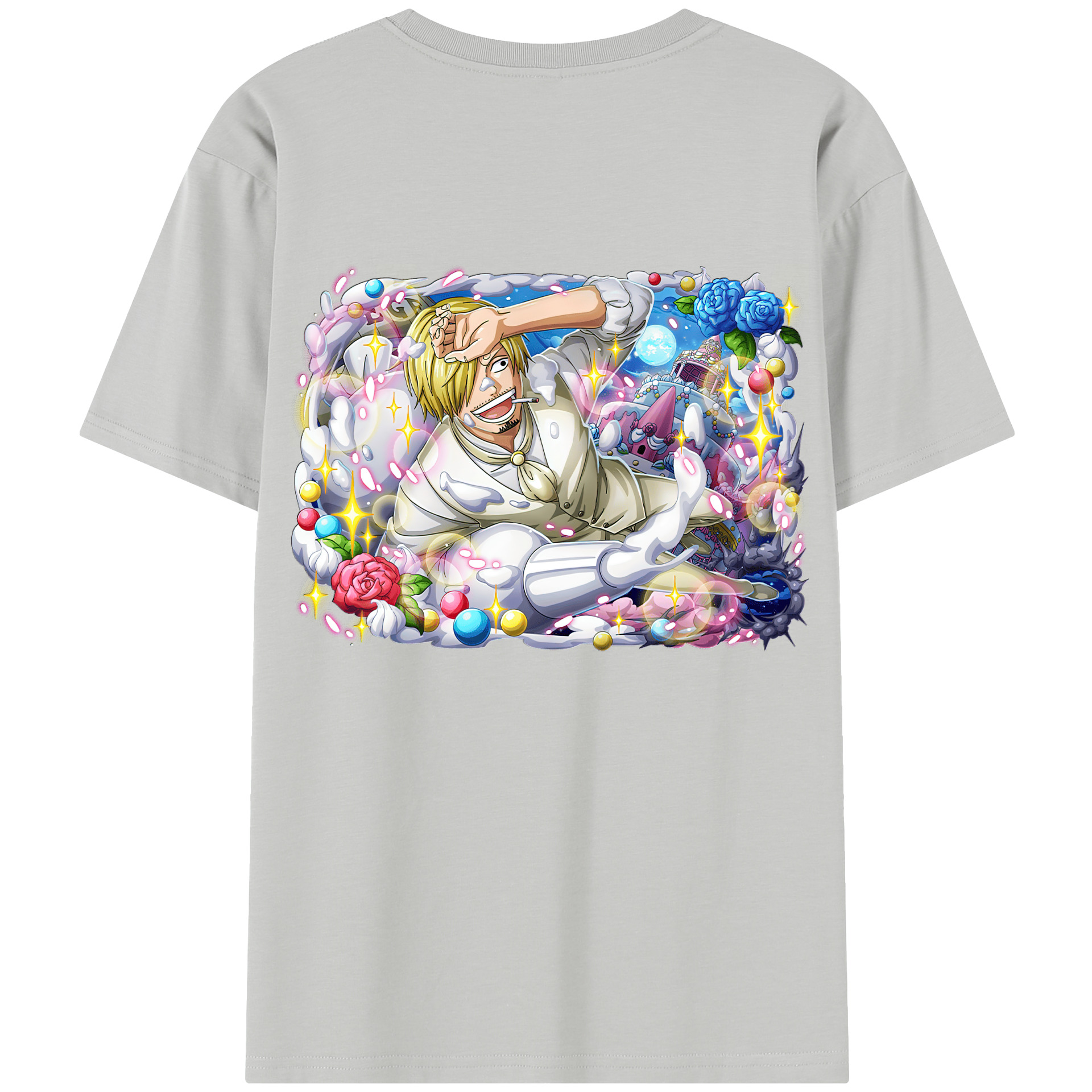 （画像用） ワンピース サンジ ONE PIECE Sanji レディース半袖Tシャツ(バックプリント)