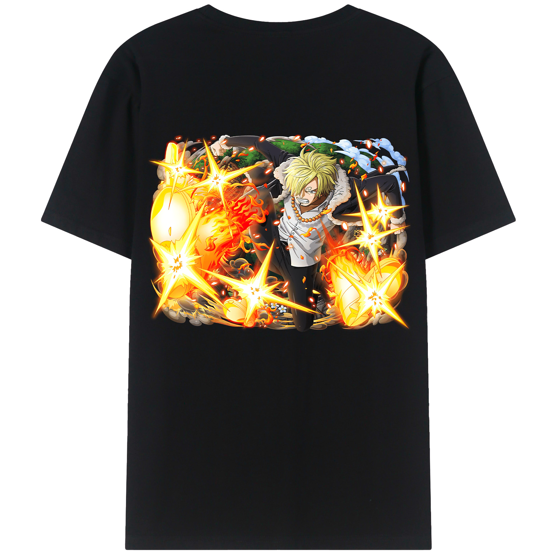 （画像用） ワンピース サンジ ONE PIECE Sanji レディース半袖Tシャツ(バックプリント)