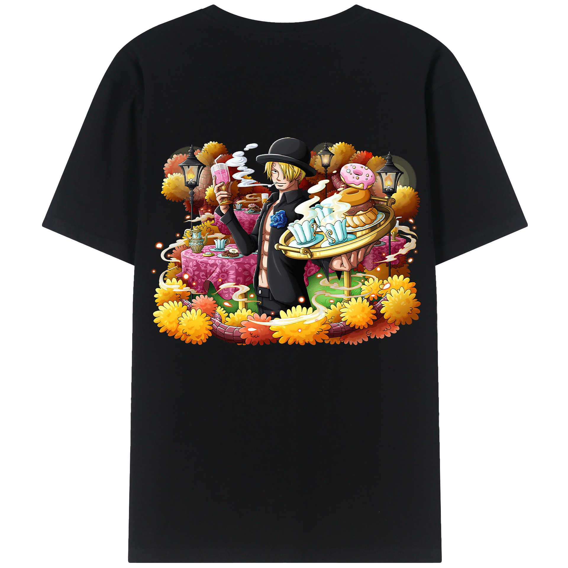 （画像用） ワンピース サンジ ONE PIECE Sanji レディース半袖Tシャツ(バックプリント)