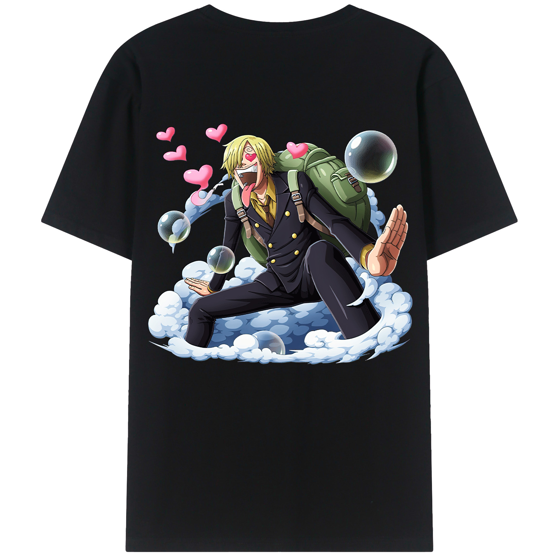 （画像用） ワンピース サンジ ONE PIECE Sanji レディース半袖Tシャツ(バックプリント)