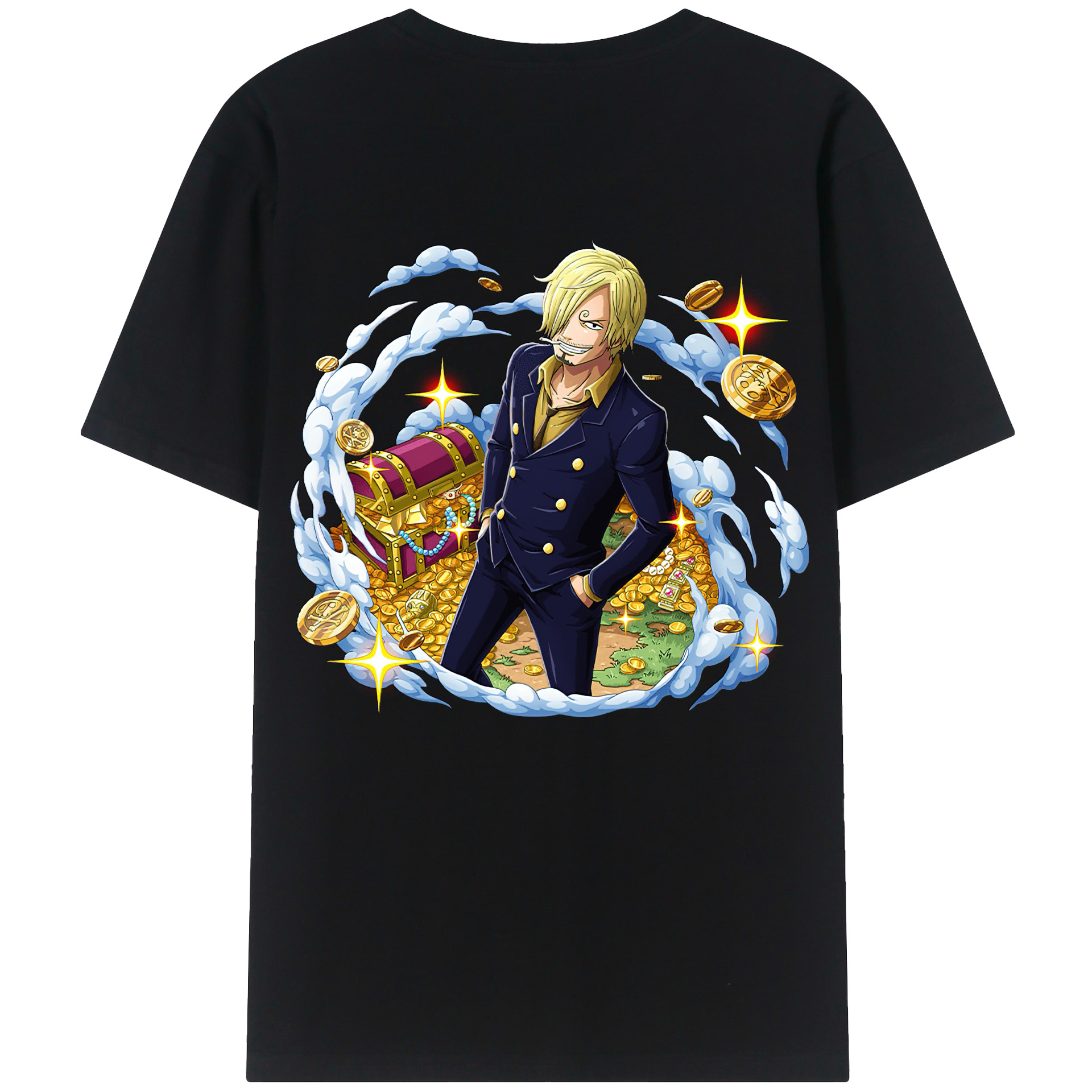 （画像用） ワンピース サンジ ONE PIECE Sanji レディース半袖Tシャツ(バックプリント)