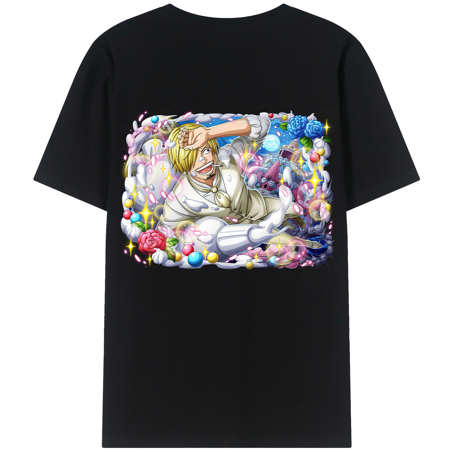 （画像用） ワンピース サンジ ONE PIECE Sanji レディース半袖Tシャツ(バックプリント)