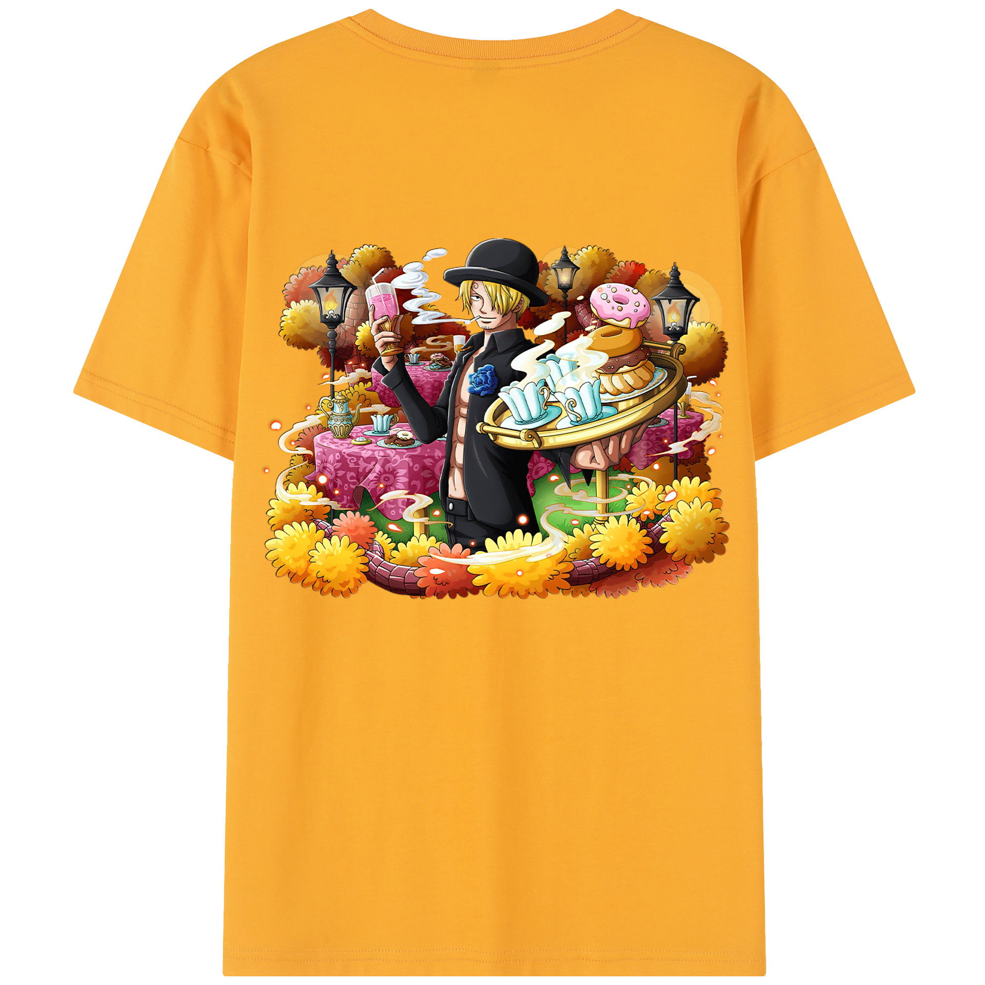 （画像用） ワンピース サンジ ONE PIECE Sanji レディース半袖Tシャツ(バックプリント)