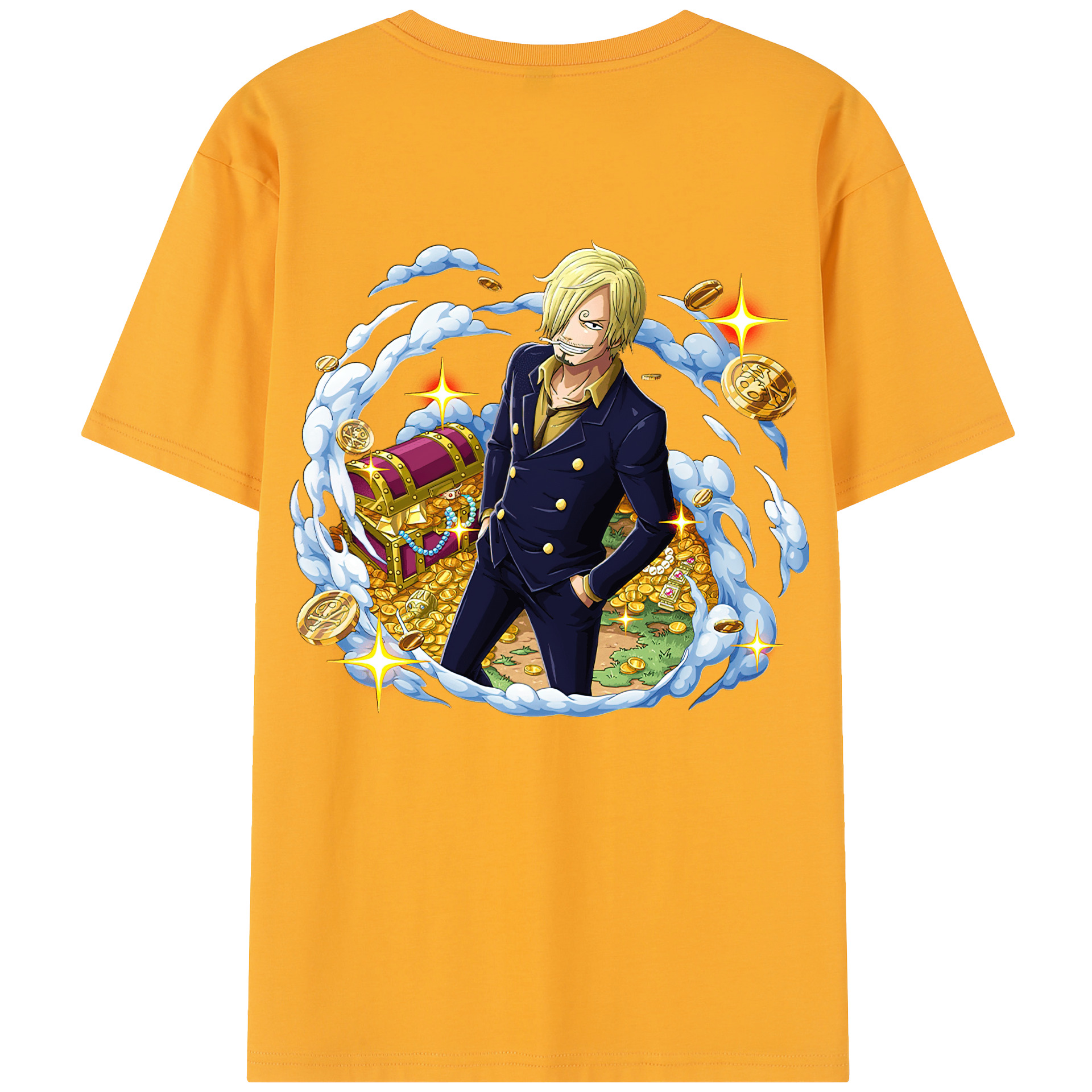 （画像用） ワンピース サンジ ONE PIECE Sanji レディース半袖Tシャツ(バックプリント)