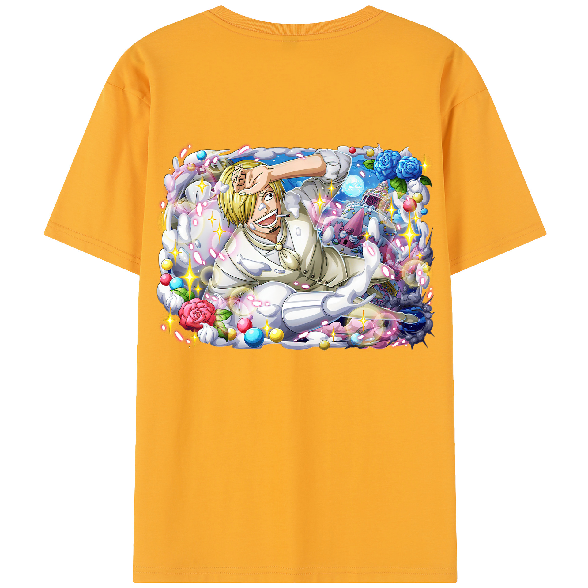 （画像用） ワンピース サンジ ONE PIECE Sanji レディース半袖Tシャツ(バックプリント)