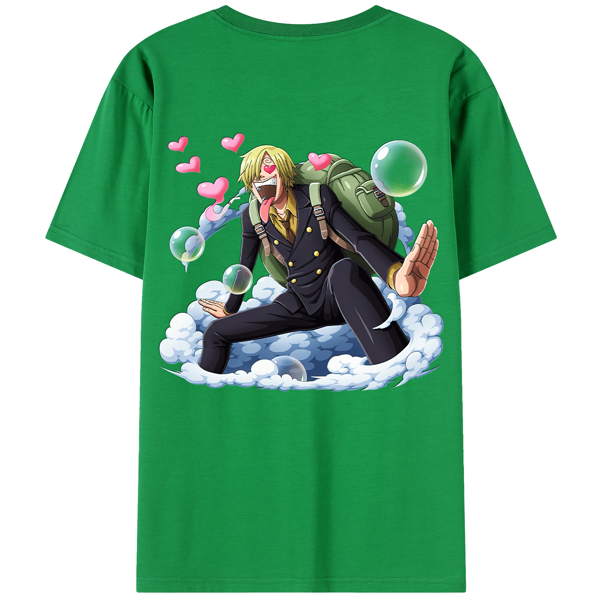 （画像用） ワンピース サンジ ONE PIECE Sanji レディース半袖Tシャツ(バックプリント)
