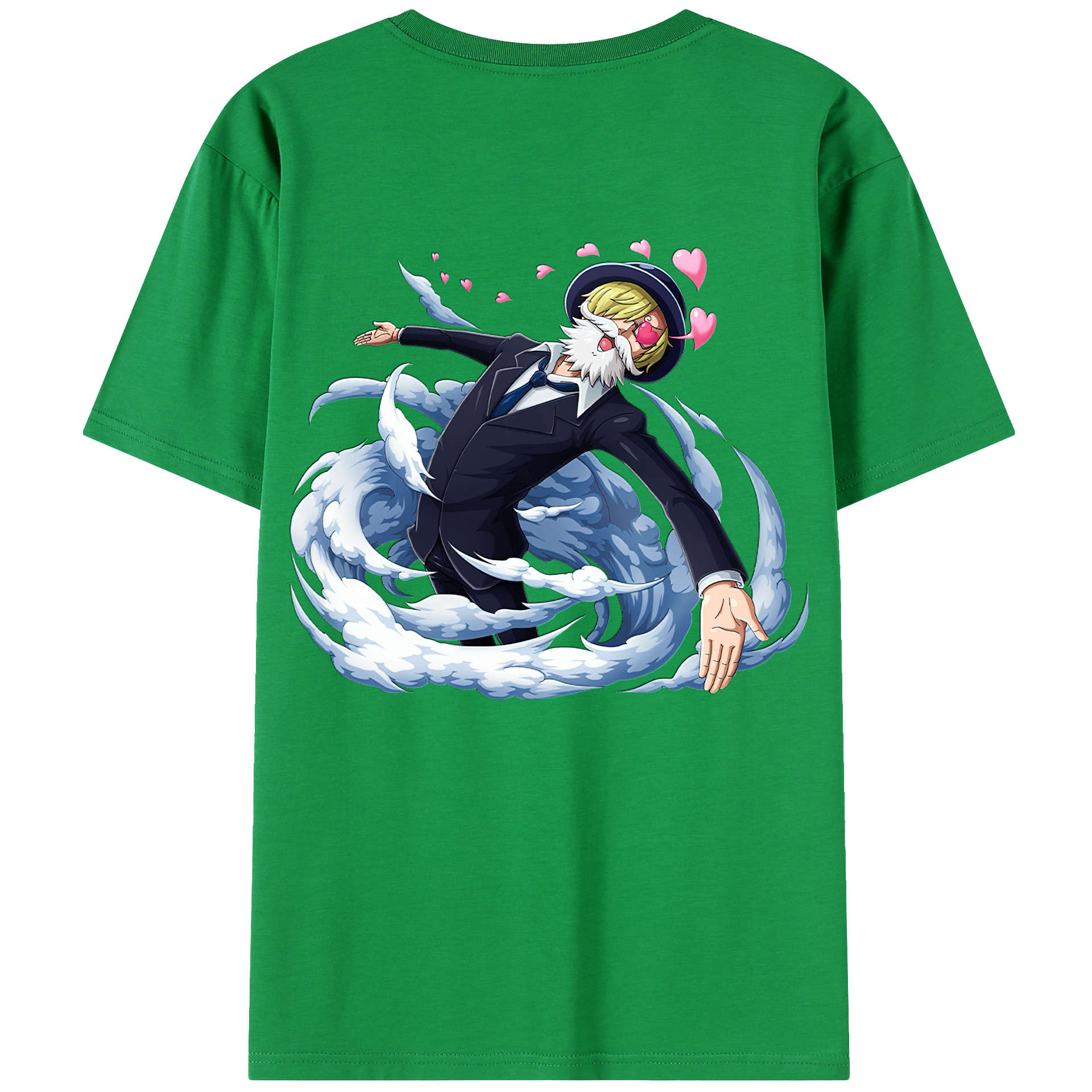 （画像用） ワンピース サンジ ONE PIECE Sanji レディース半袖Tシャツ(バックプリント)