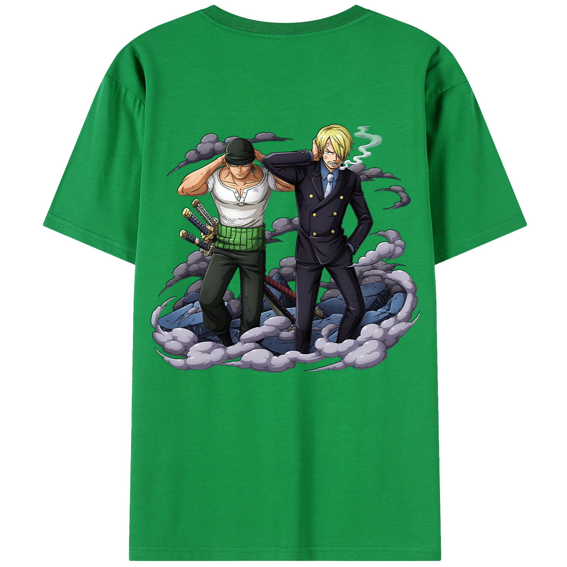 （画像用） ワンピース サンジ ONE PIECE Sanji レディース半袖Tシャツ(バックプリント)