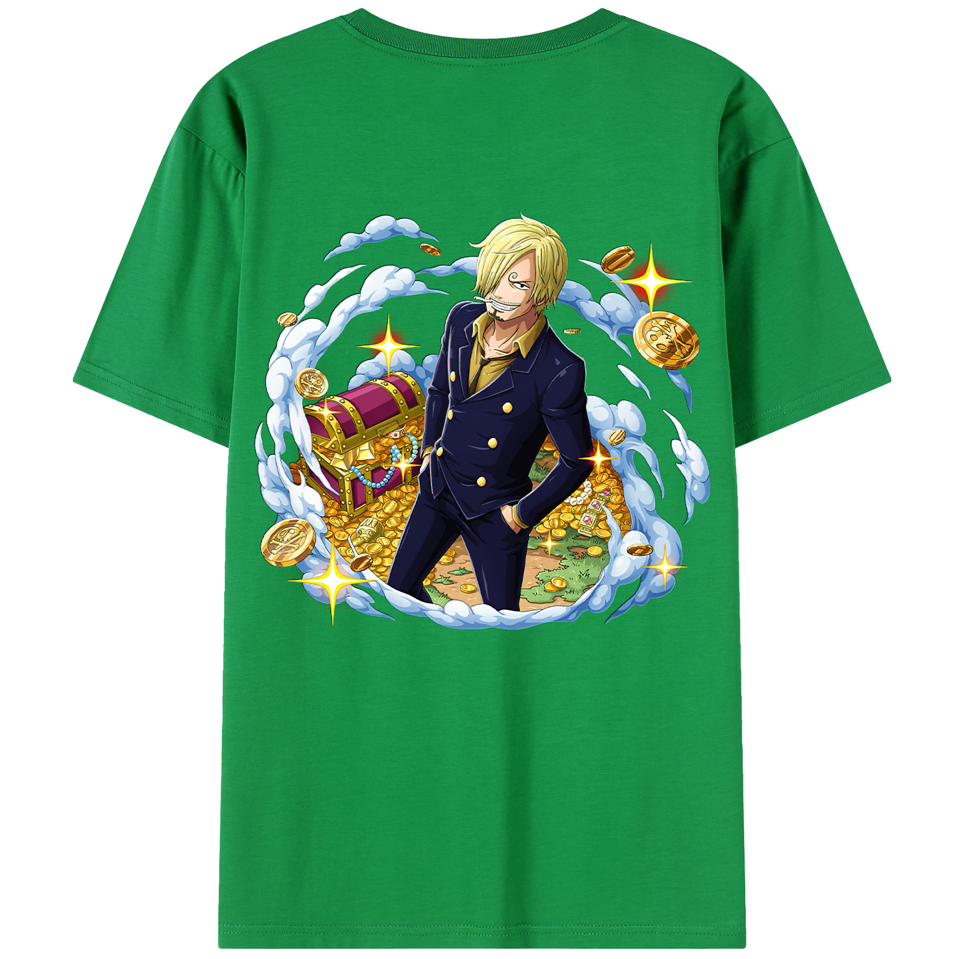 （画像用） ワンピース サンジ ONE PIECE Sanji レディース半袖Tシャツ(バックプリント)