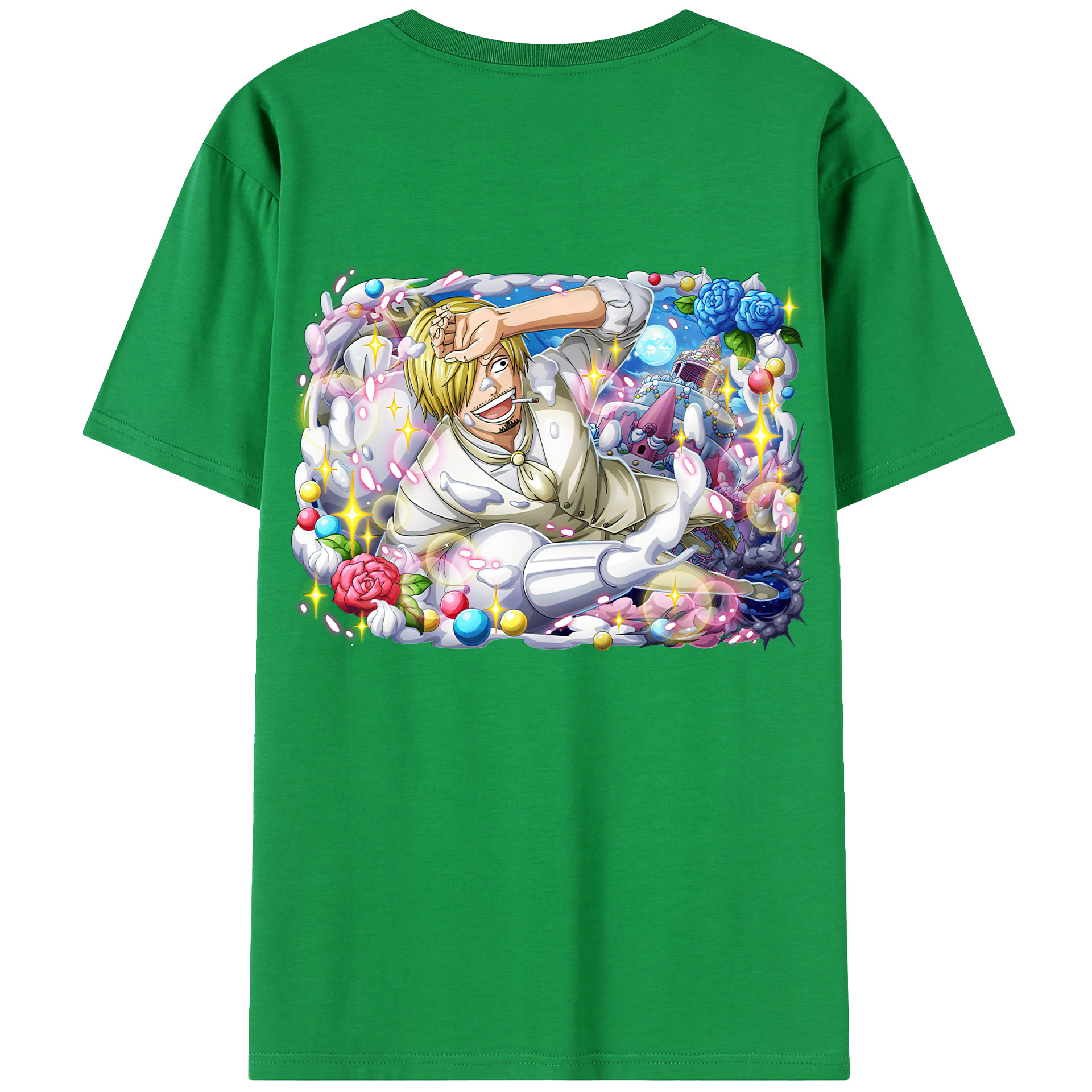 （画像用） ワンピース サンジ ONE PIECE Sanji レディース半袖Tシャツ(バックプリント)