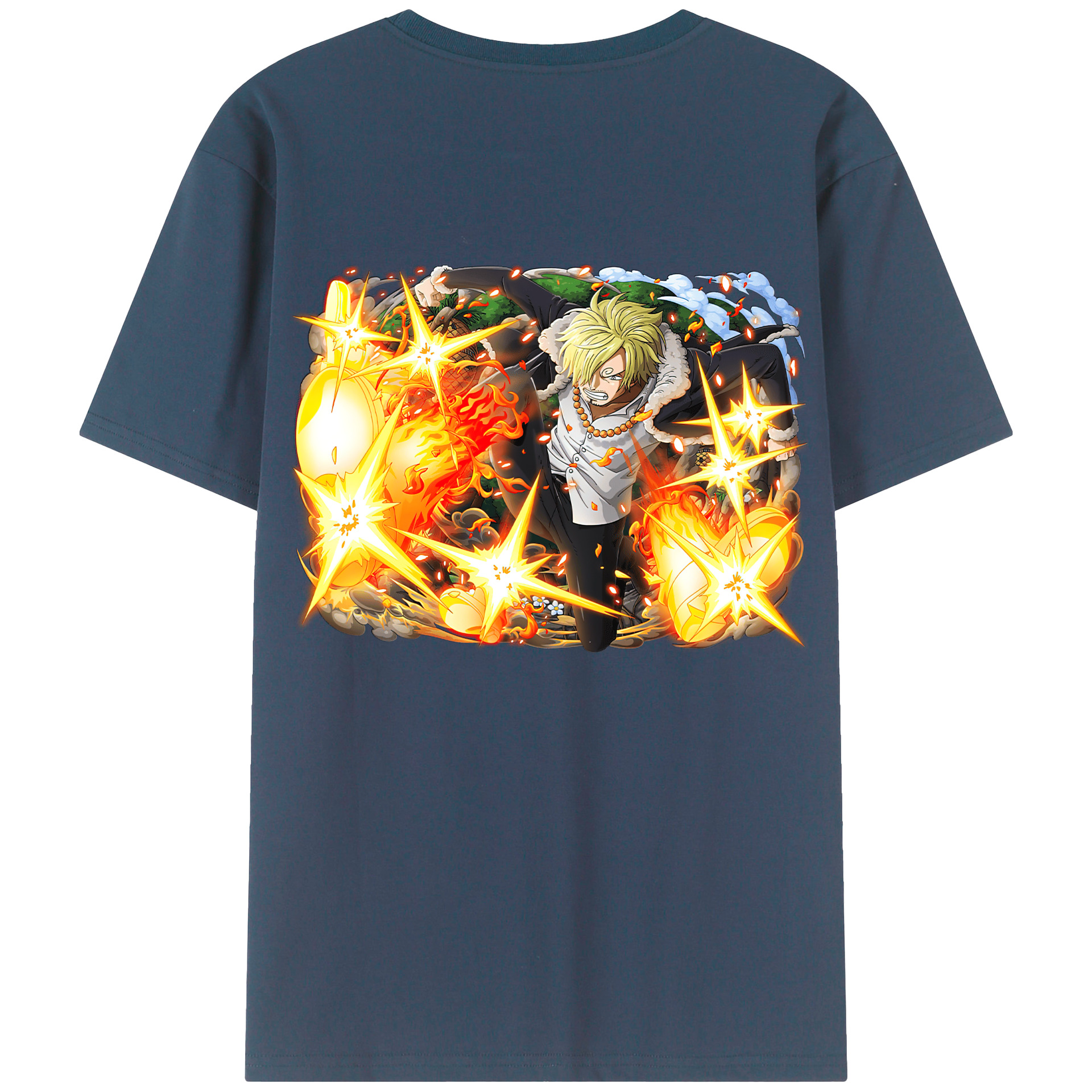 （画像用） ワンピース サンジ ONE PIECE Sanji レディース半袖Tシャツ(バックプリント)