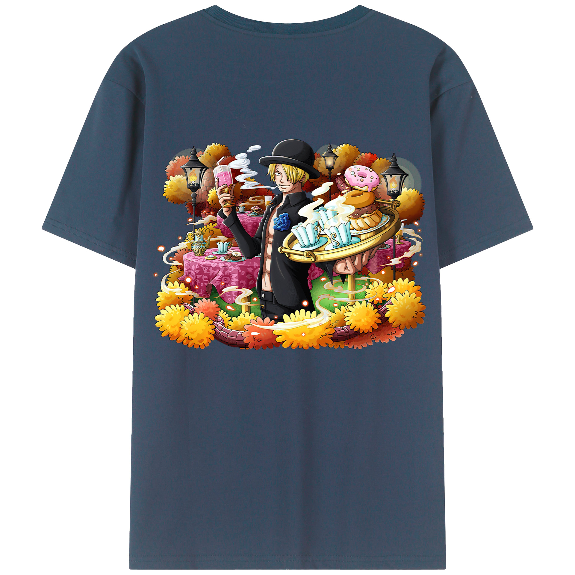（画像用） ワンピース サンジ ONE PIECE Sanji レディース半袖Tシャツ(バックプリント)