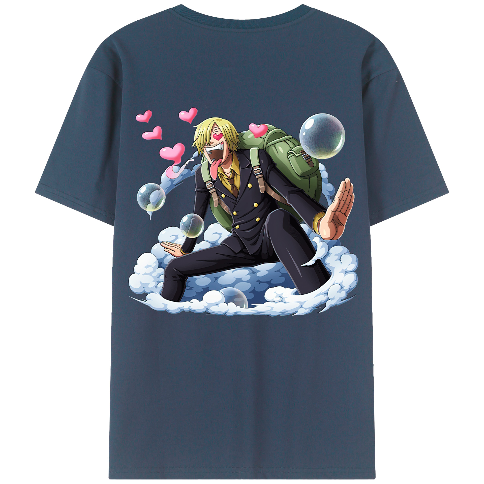 （画像用） ワンピース サンジ ONE PIECE Sanji レディース半袖Tシャツ(バックプリント)