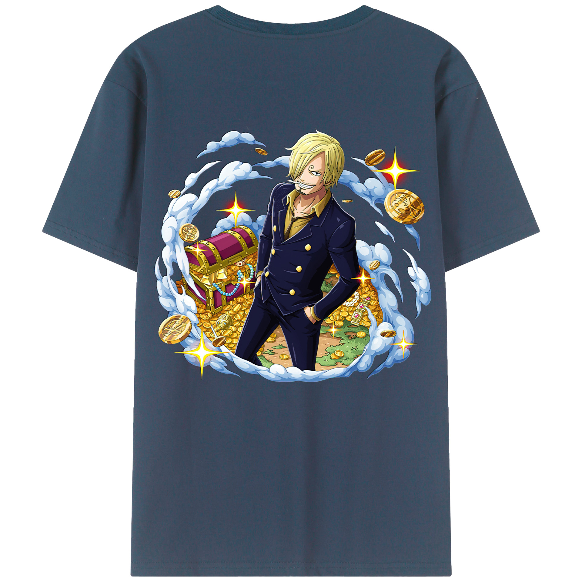 （画像用） ワンピース サンジ ONE PIECE Sanji レディース半袖Tシャツ(バックプリント)