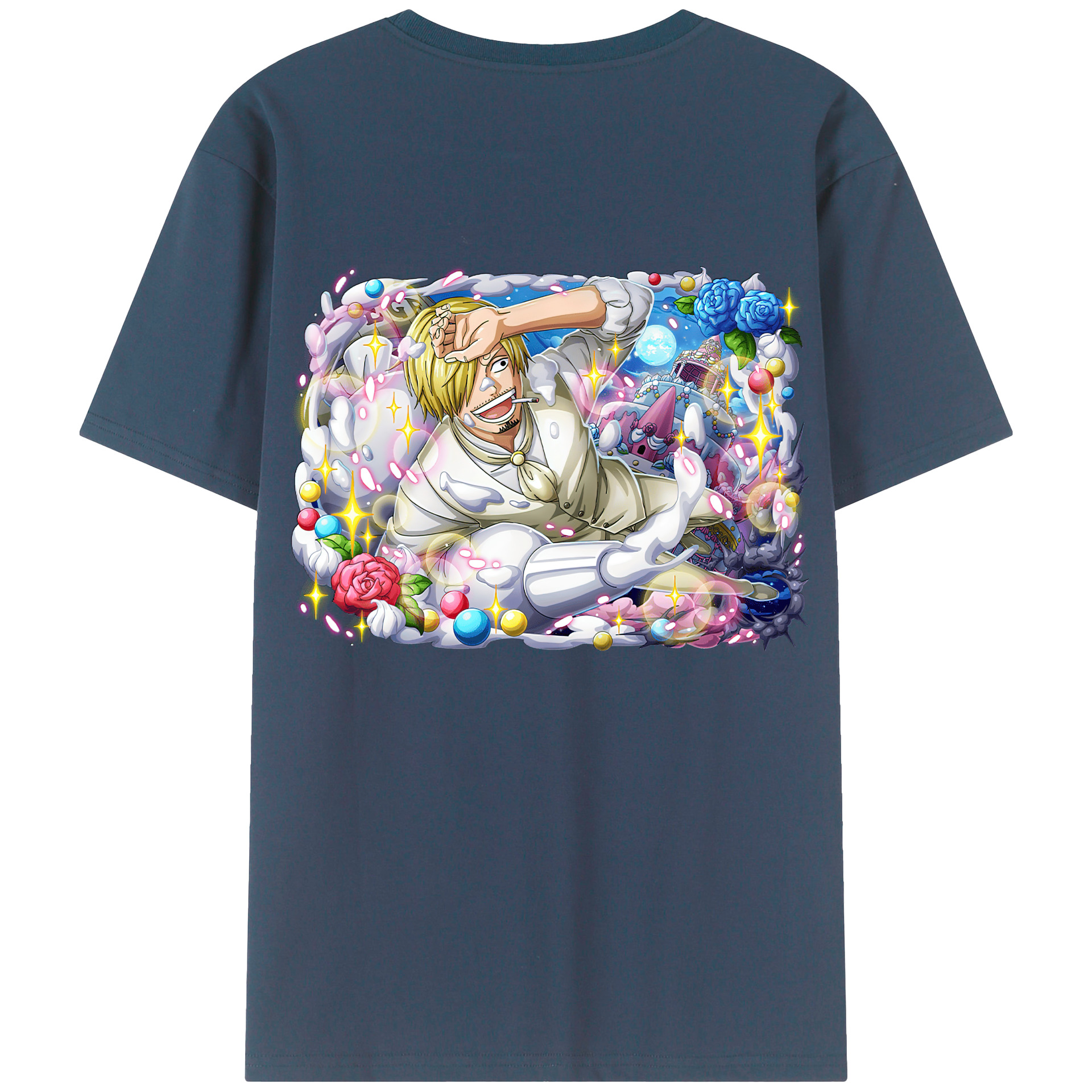 （画像用） ワンピース サンジ ONE PIECE Sanji レディース半袖Tシャツ(バックプリント)