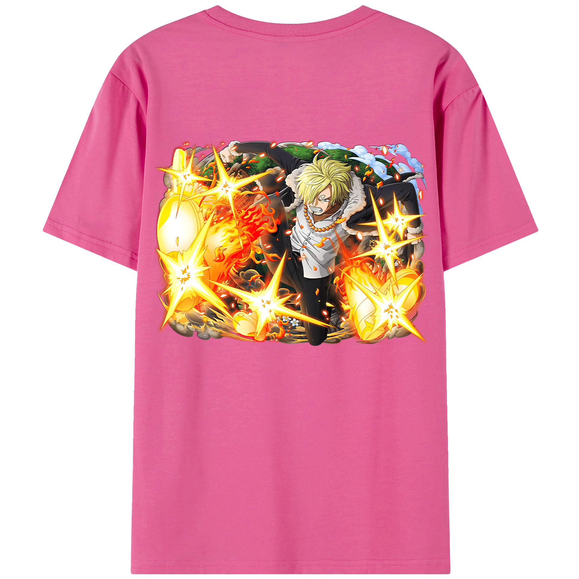 （画像用） ワンピース サンジ ONE PIECE Sanji レディース半袖Tシャツ(バックプリント)