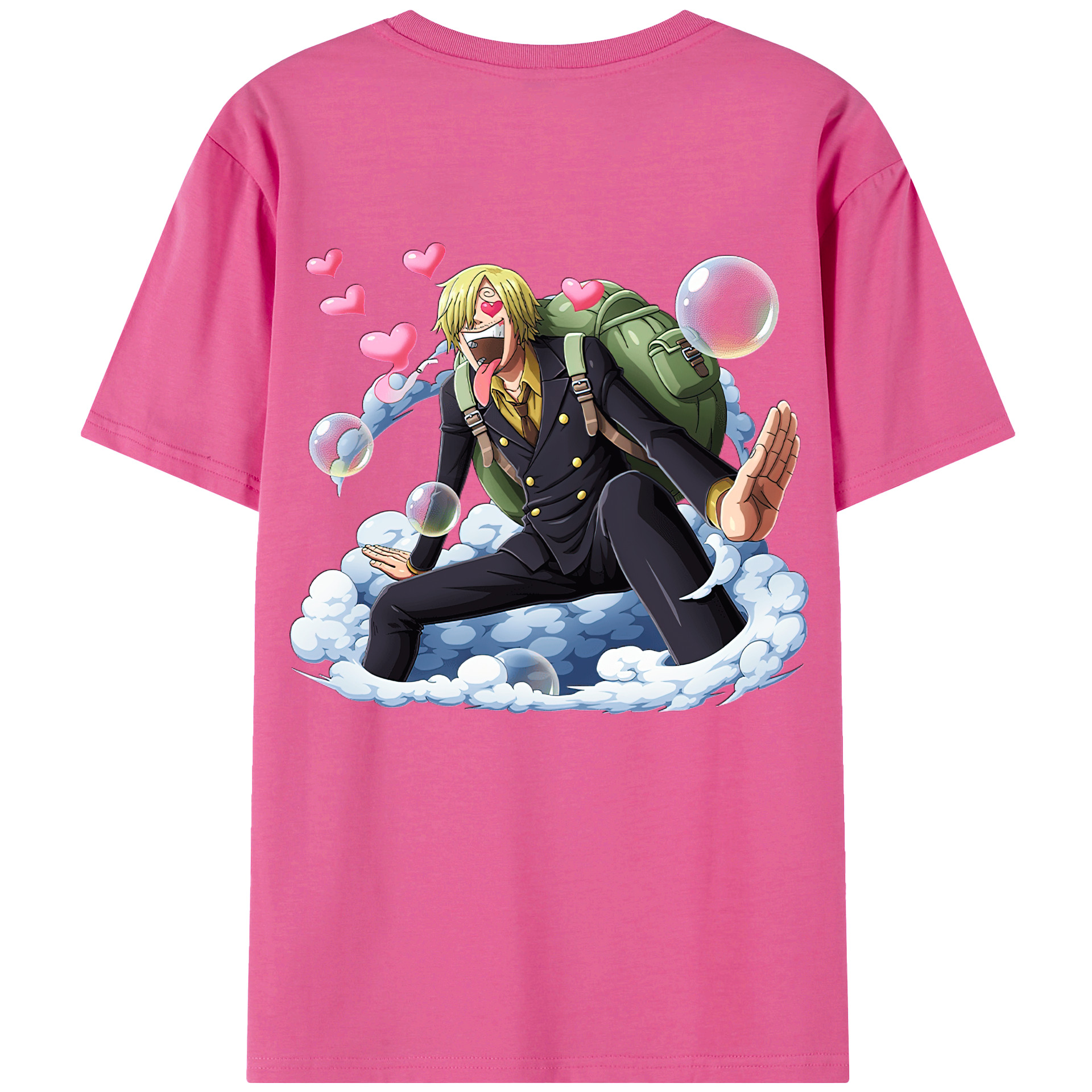 （画像用） ワンピース サンジ ONE PIECE Sanji レディース半袖Tシャツ(バックプリント)