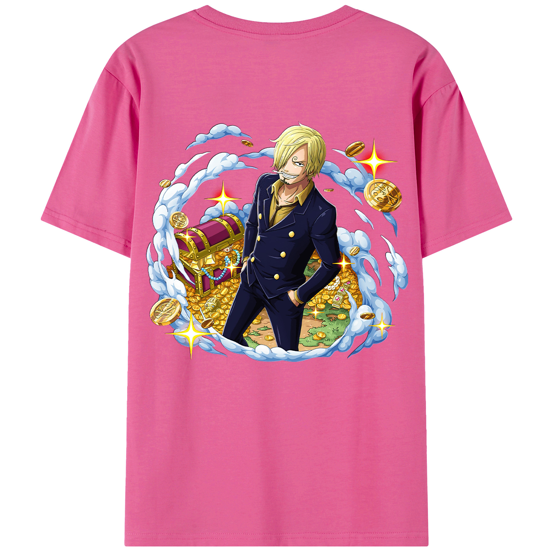（画像用） ワンピース サンジ ONE PIECE Sanji レディース半袖Tシャツ(バックプリント)