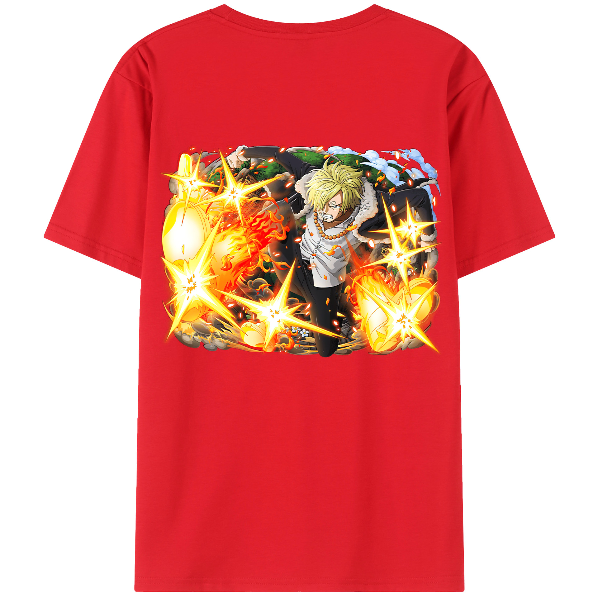 （画像用） ワンピース サンジ ONE PIECE Sanji レディース半袖Tシャツ(バックプリント)