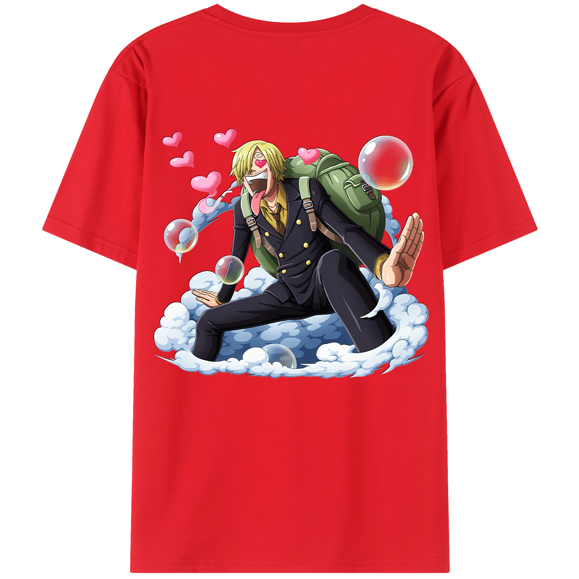 （画像用） ワンピース サンジ ONE PIECE Sanji レディース半袖Tシャツ(バックプリント)